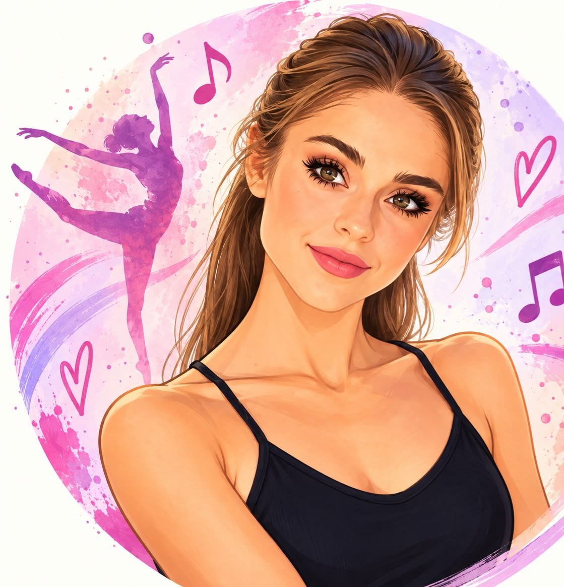 Ritratto illustrato di Giulia Pizzuto