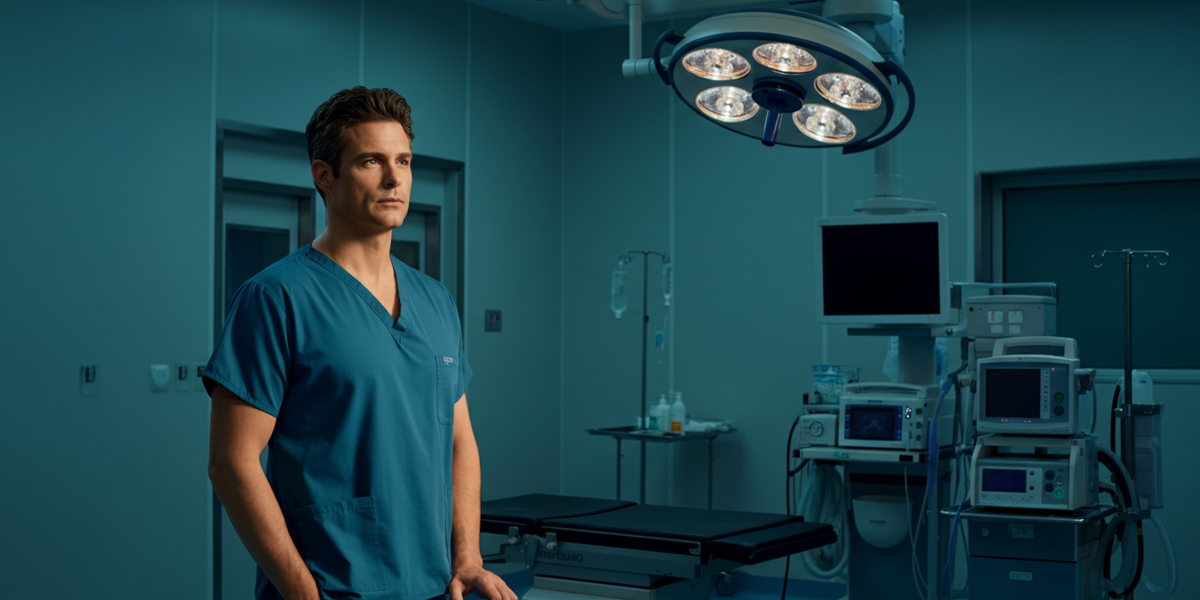 Consultant urologist performing frenuloplasty procedure at a London clinic