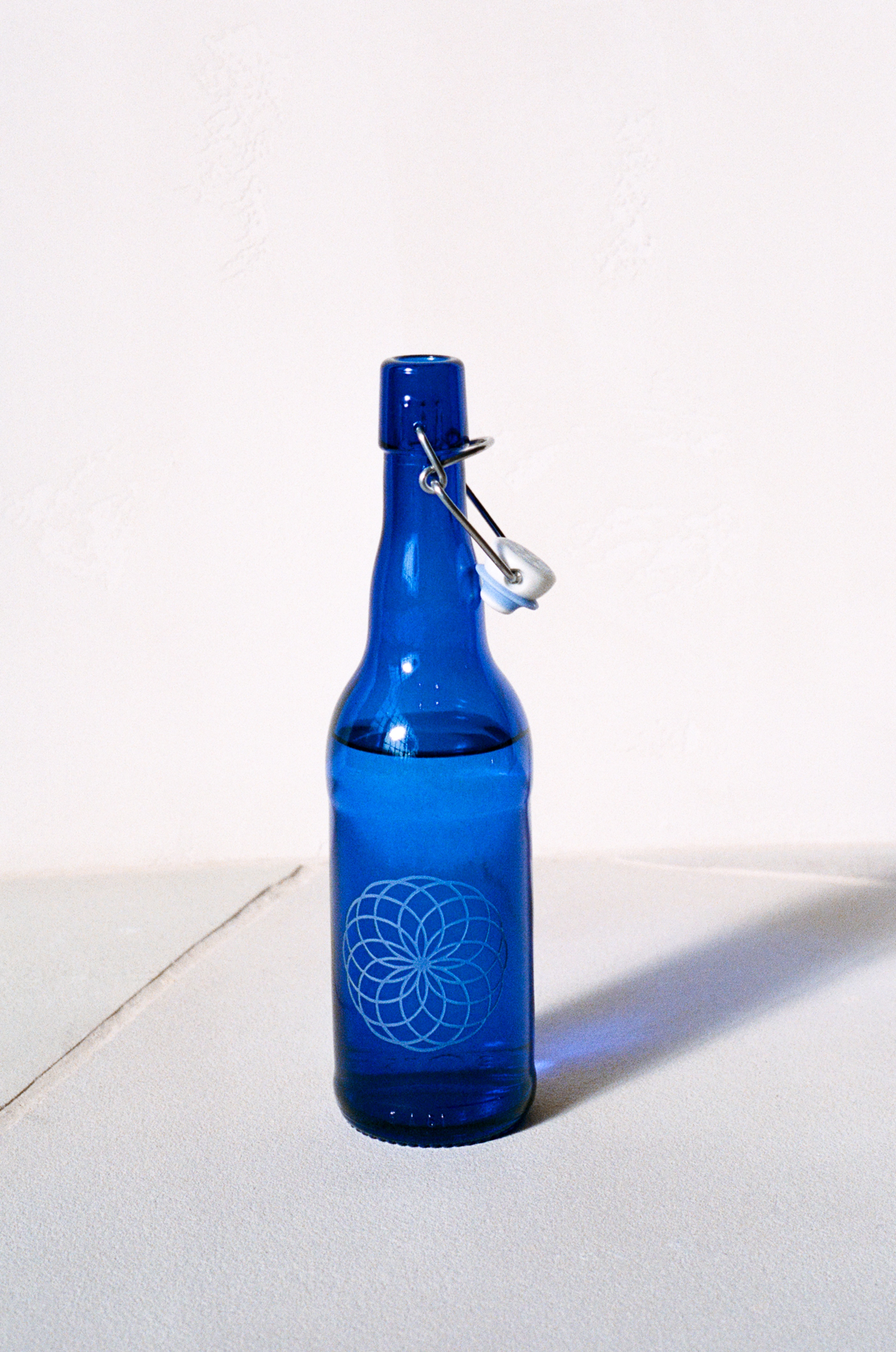 Blue Bottle Sandblasted 500ml - 1