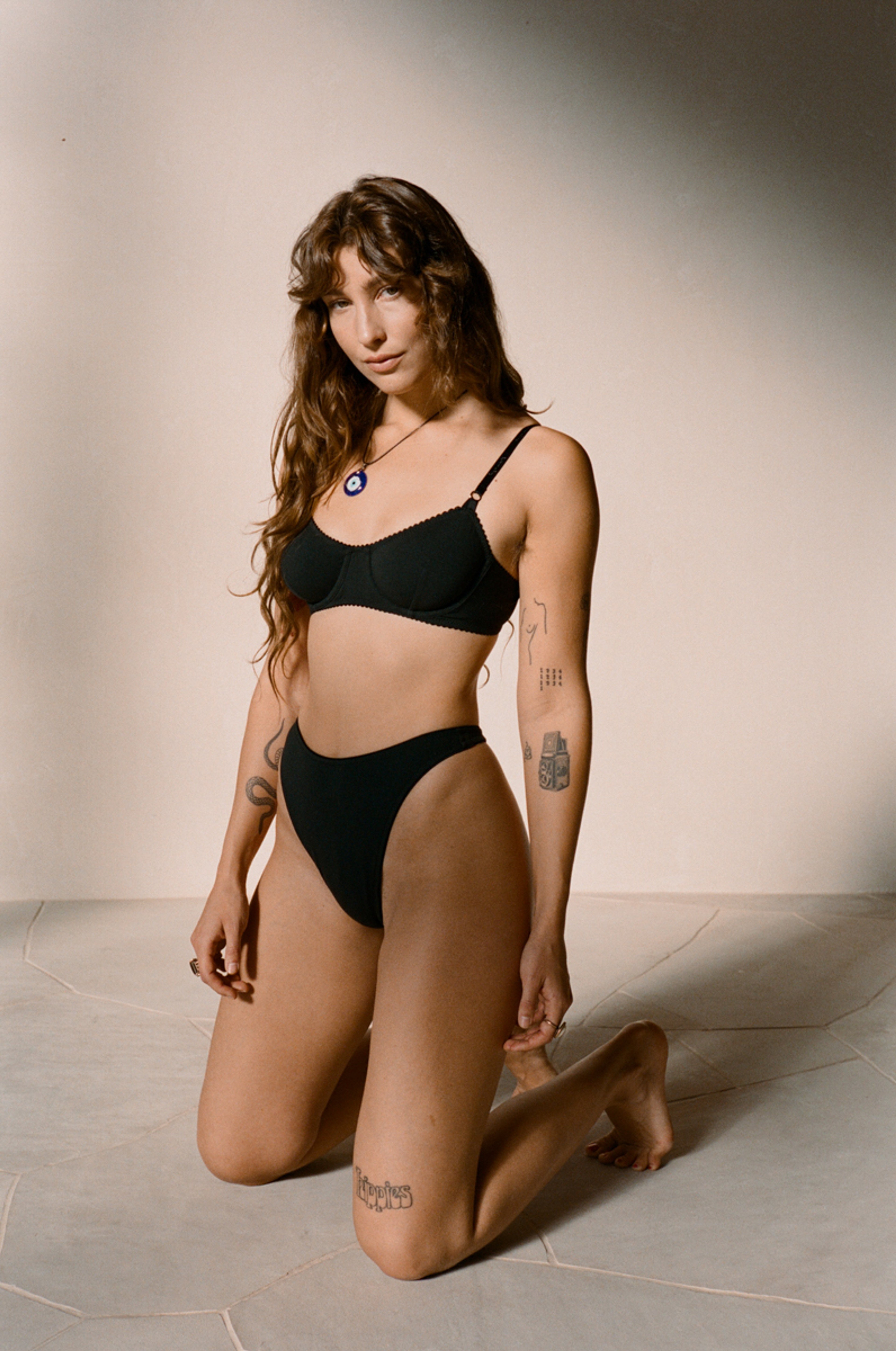 Bobbi Thong Black Organic Cotton - 3