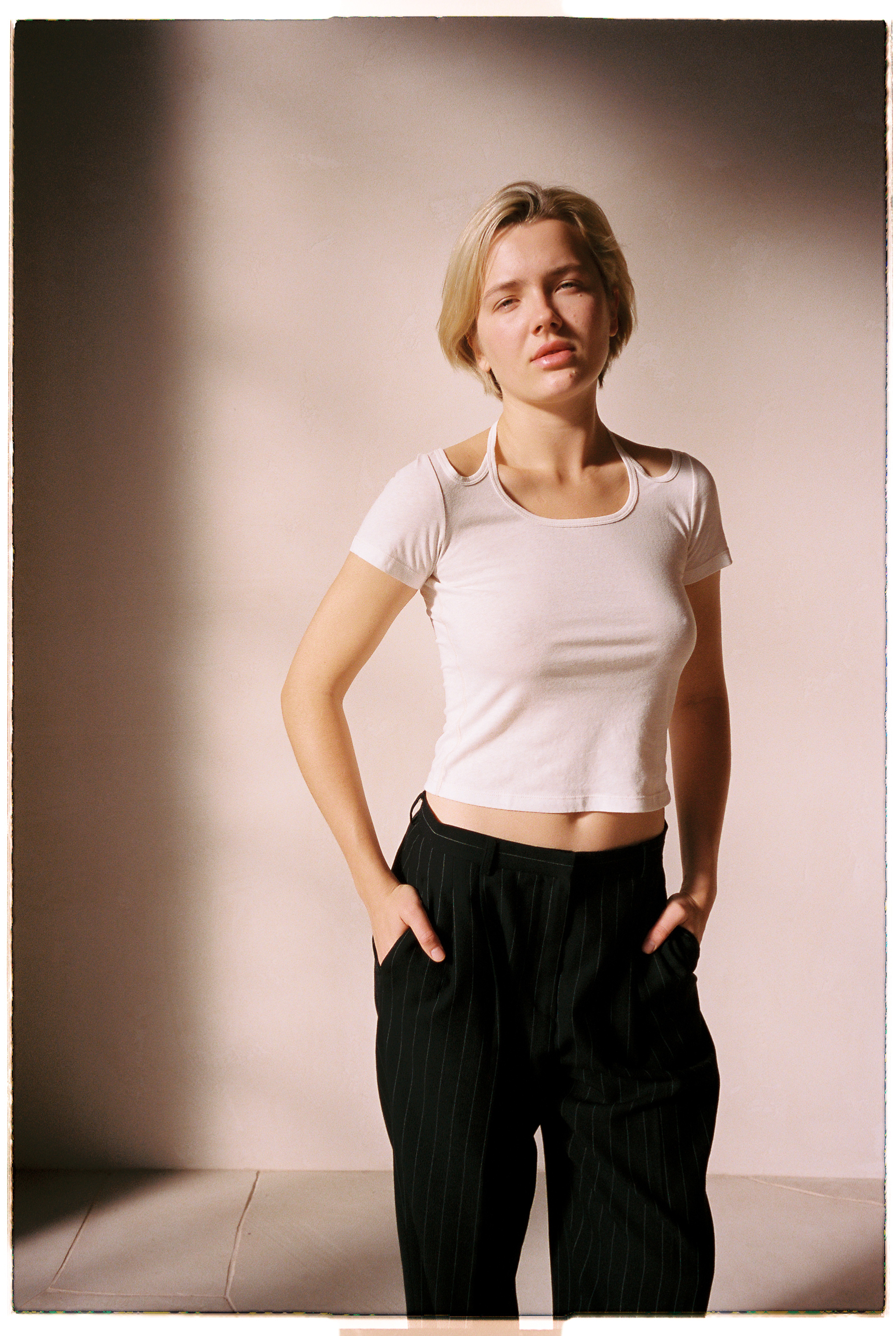 Marama Halter Tee White - 1