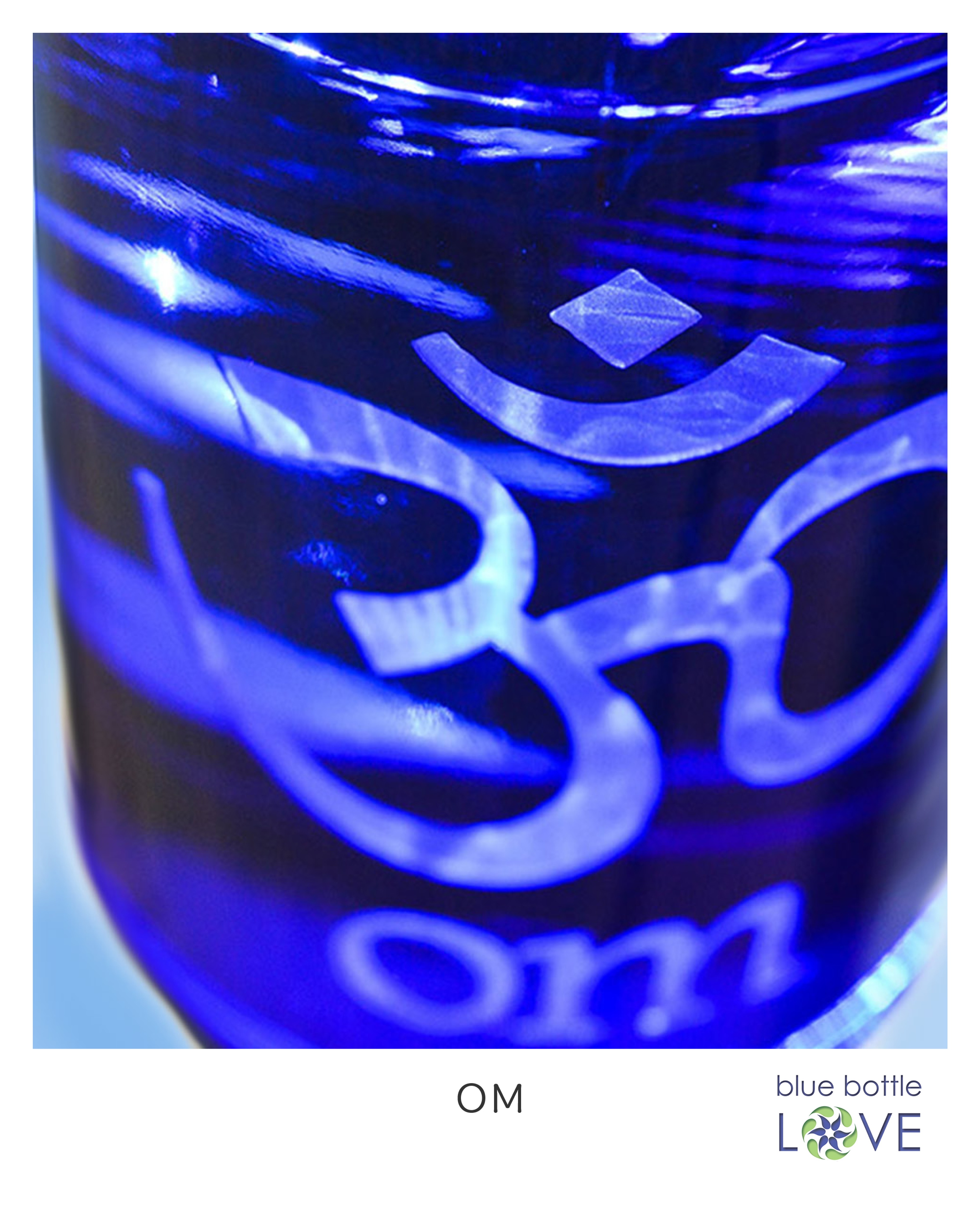 Blue Bottle Sandblasted 750ml - 6