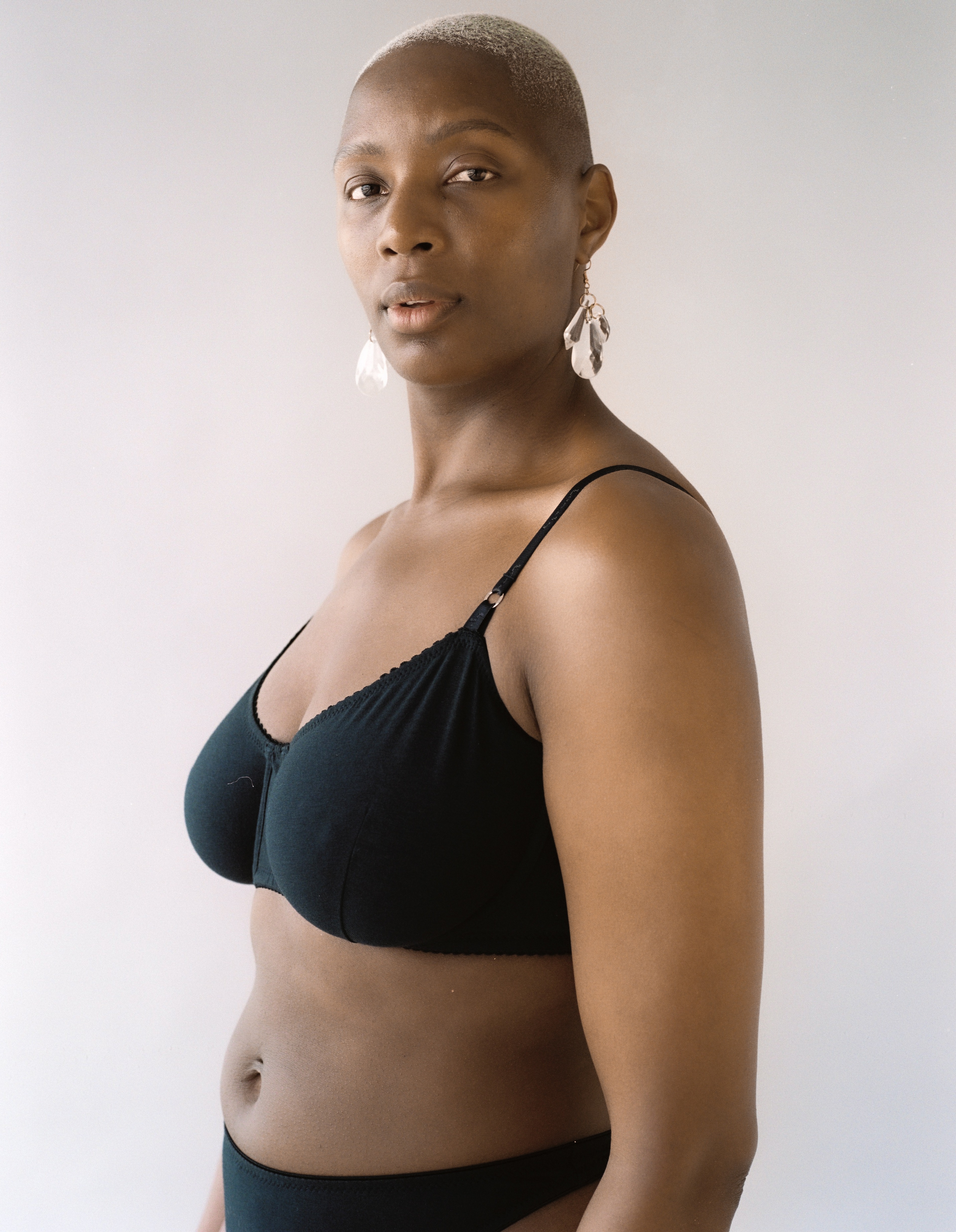 Bobbi Underwire Bra Black Organic Cotton - 4