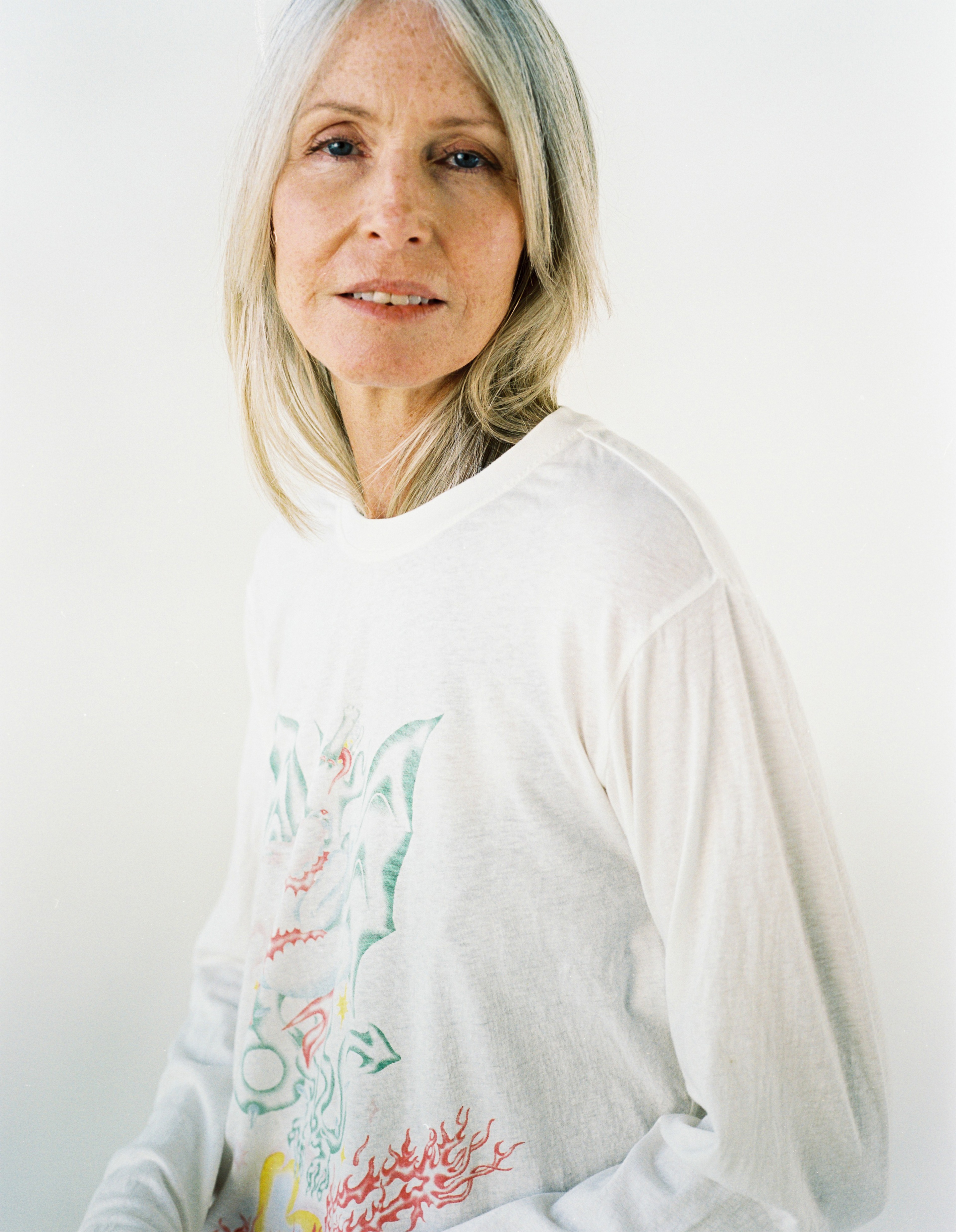 Dragon L/S Tee White - 3