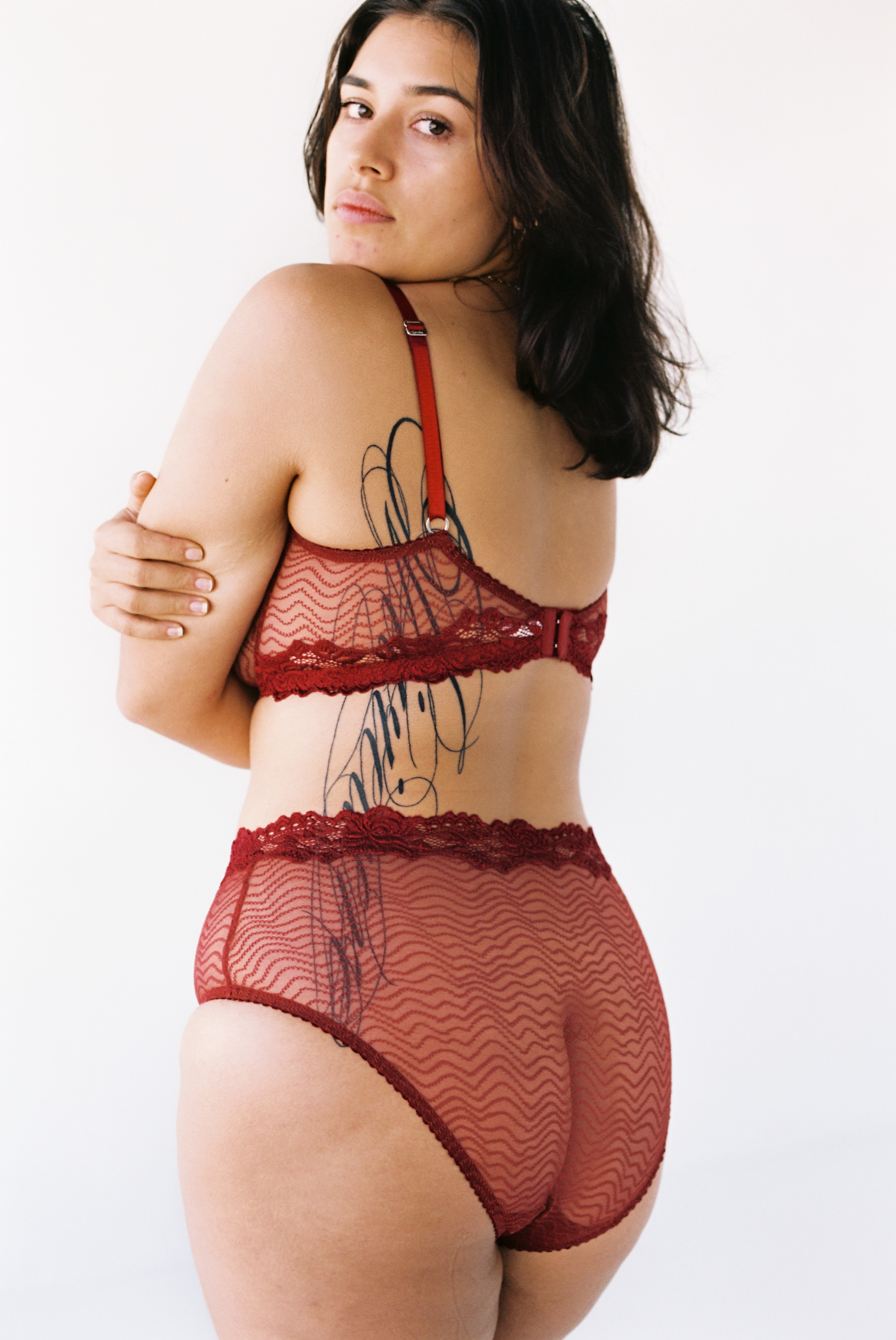 Bonnie High Waist Brief Ruby - 1