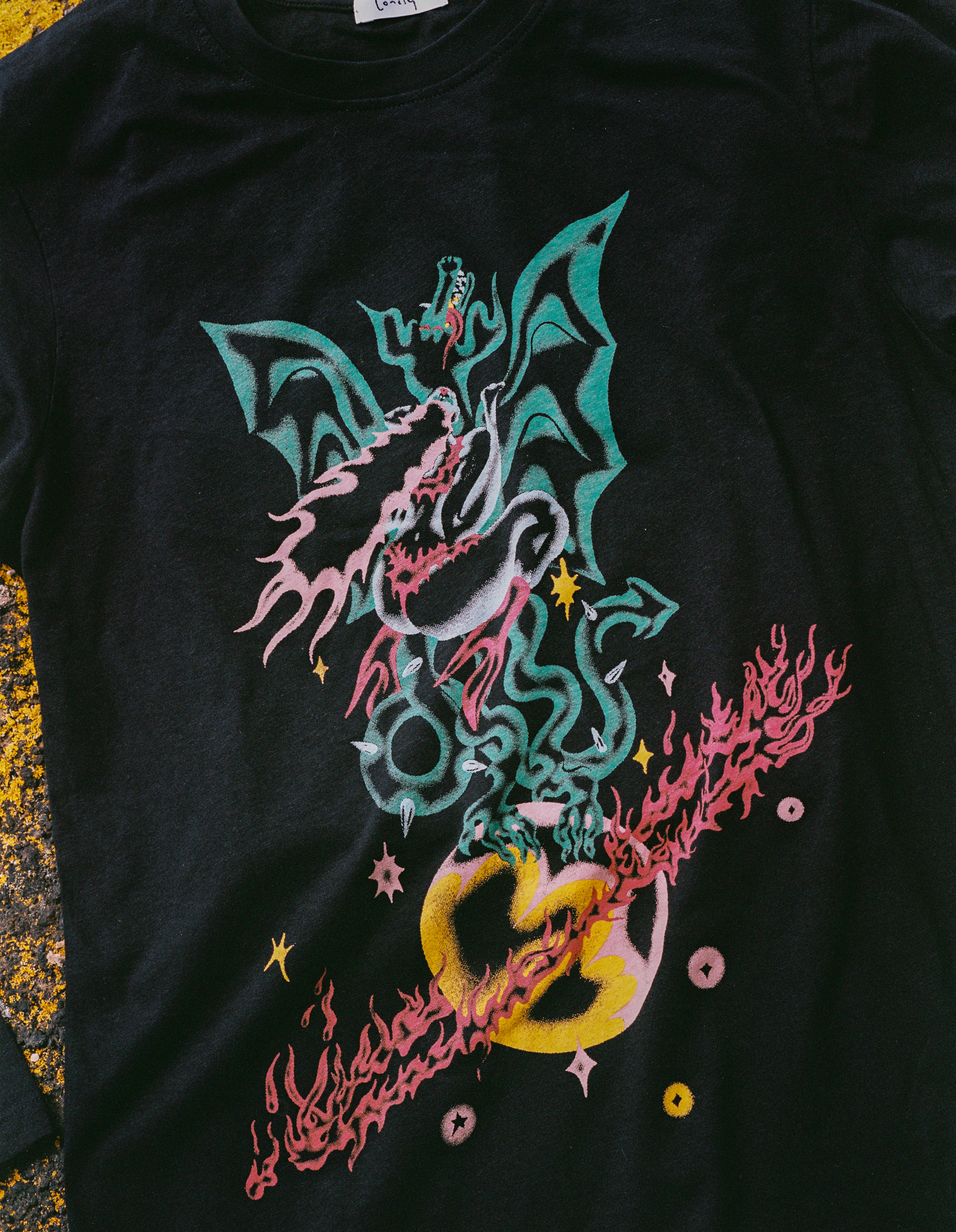 Dragon L/S Tee Black - 3