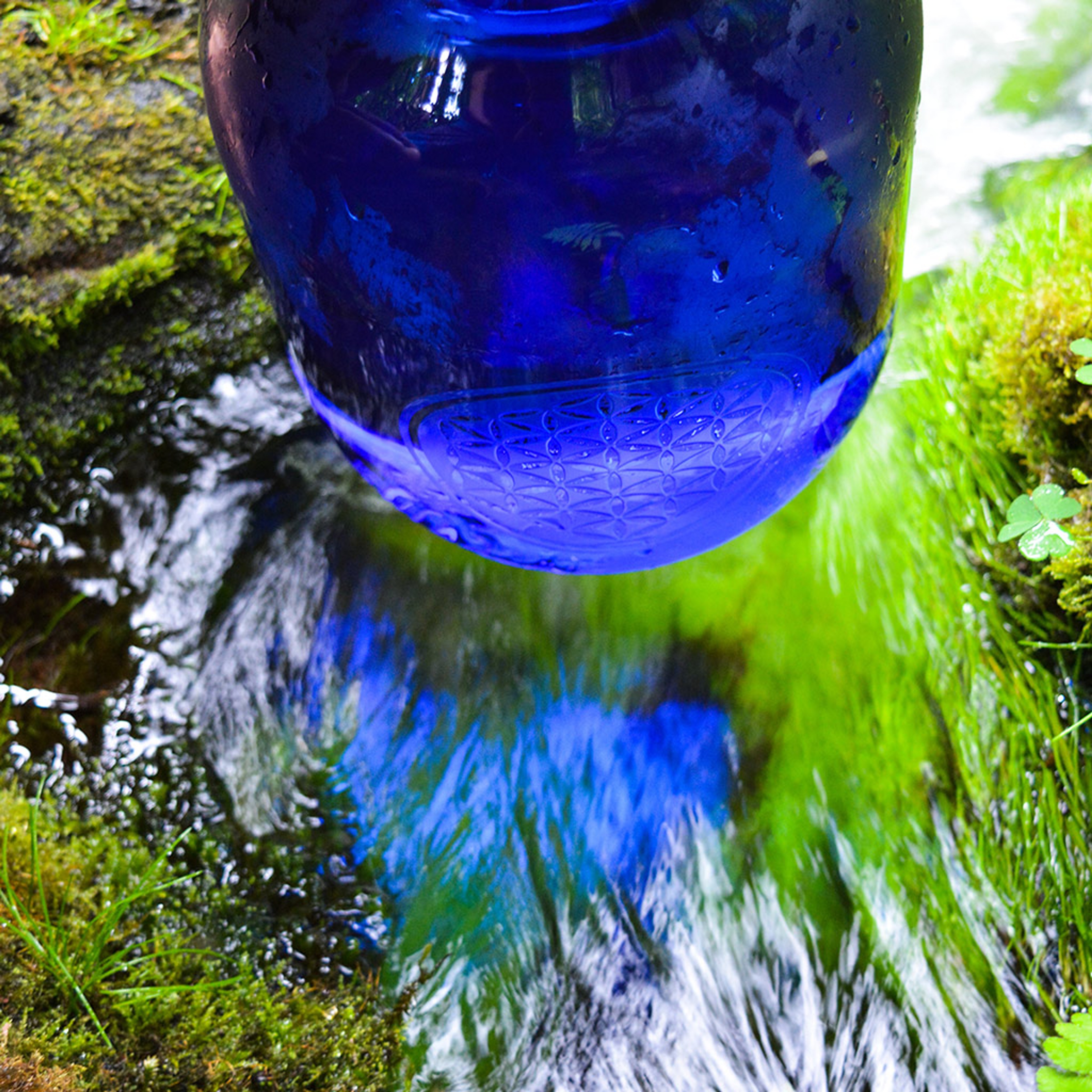 Blue Bottle Sandblasted 5L - 6
