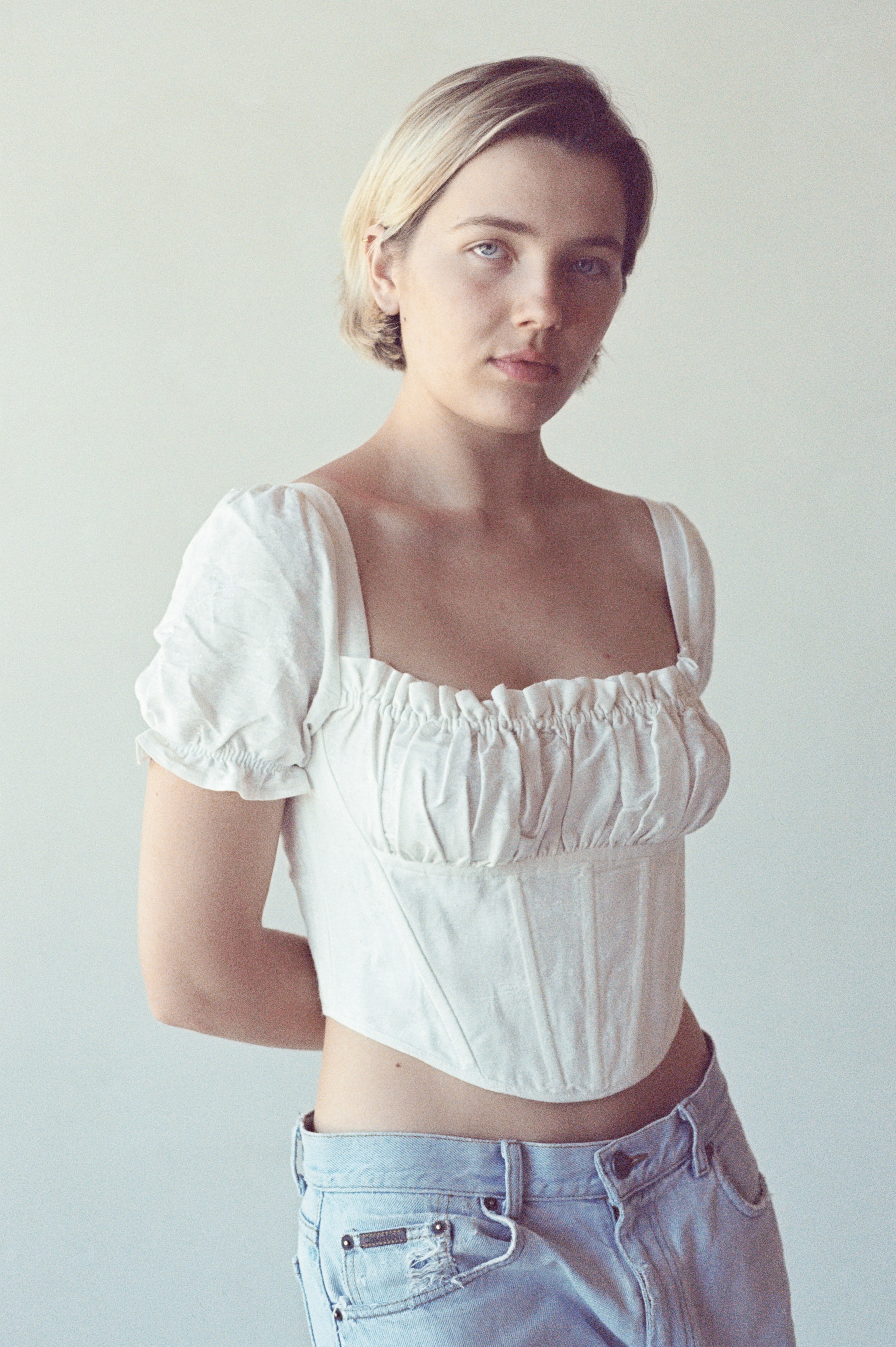 Venus Puff Sleeve Top Ivory - 8