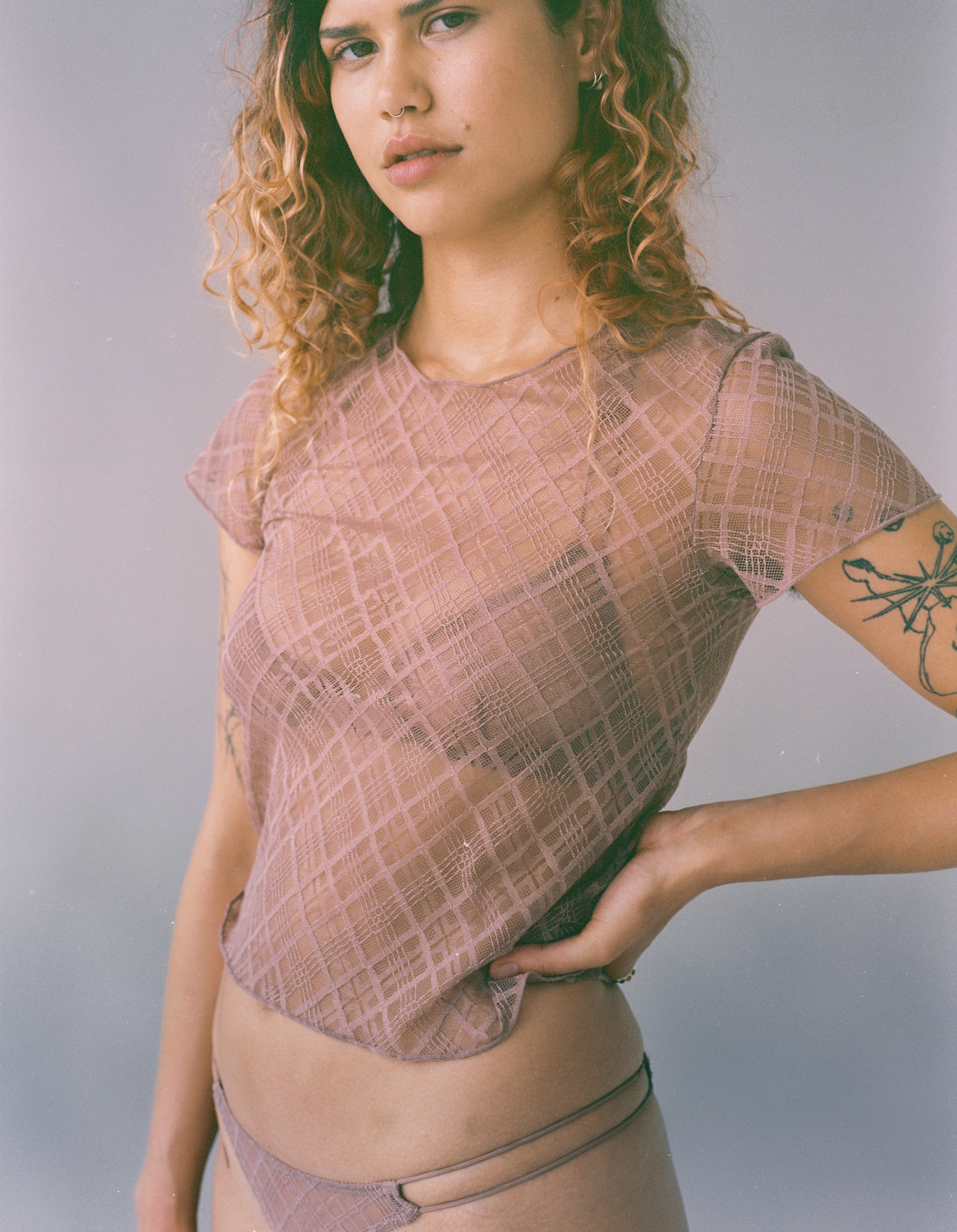 Celeste Tee Rosewood - 1