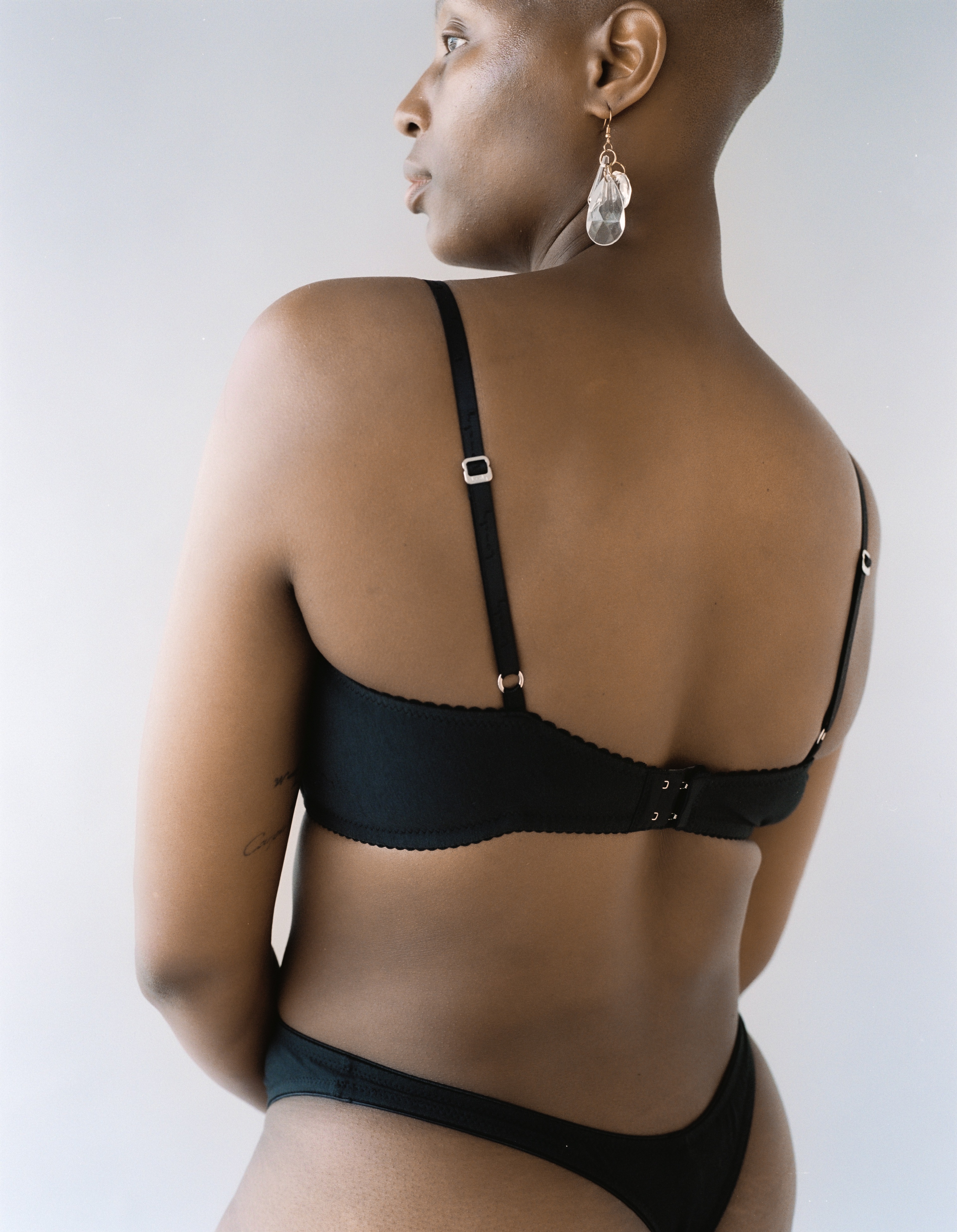 Bobbi Underwire Bra Black Organic Cotton - 5