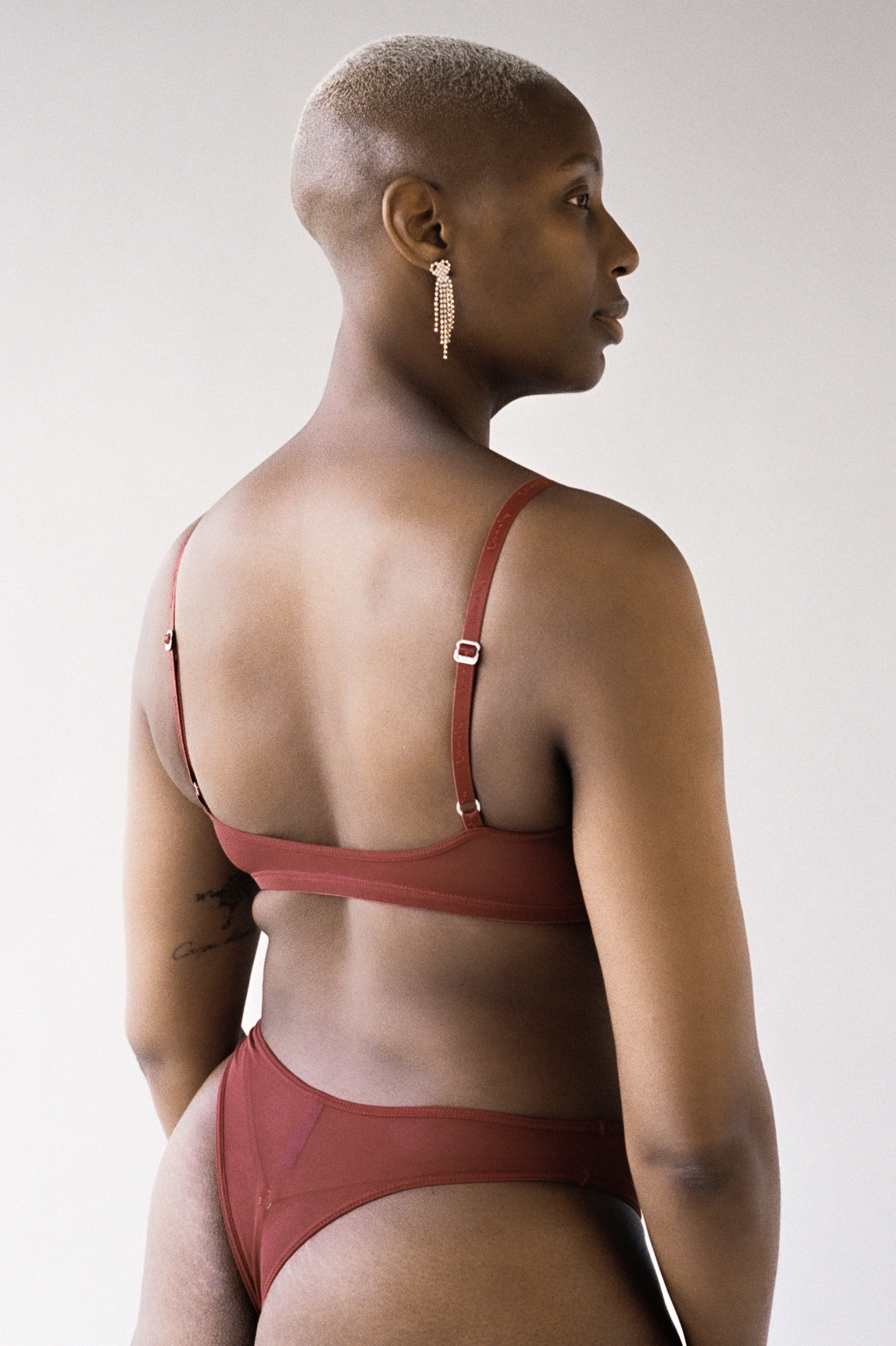 Luna Bandeau Bra Garnet - 2
