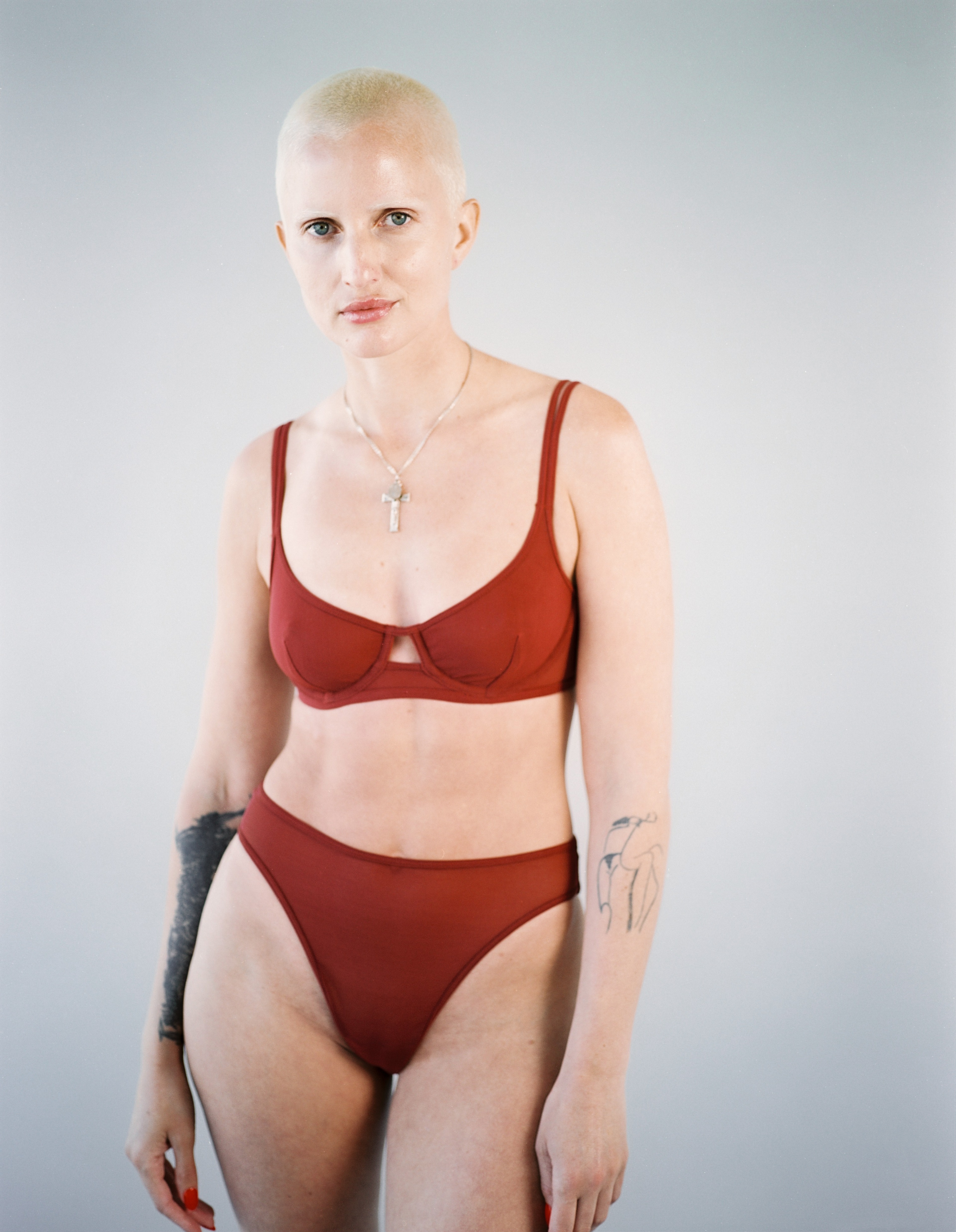 Luna High Waist Brief Garnet - 1