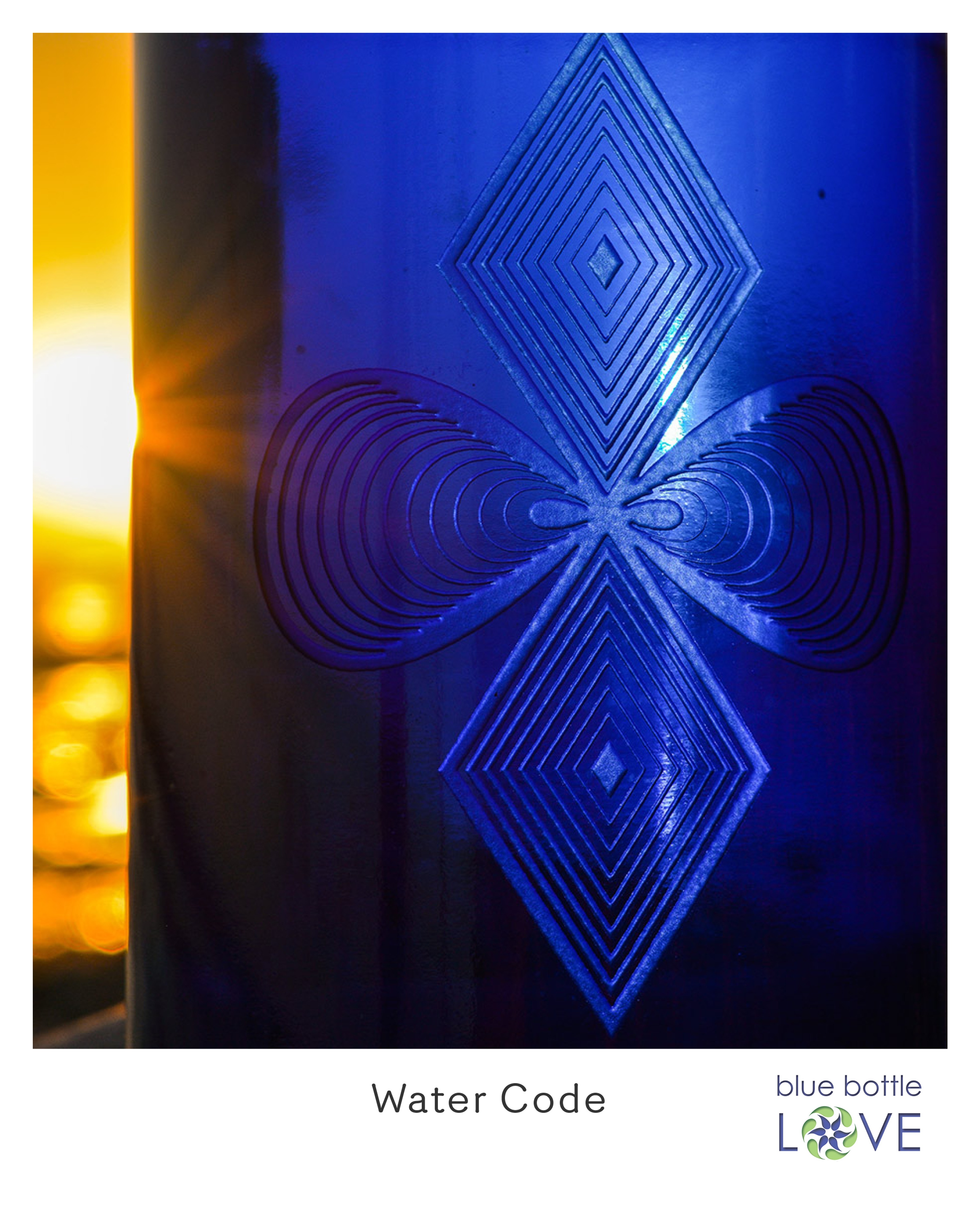Blue Bottle Sandblasted 500ml - 3
