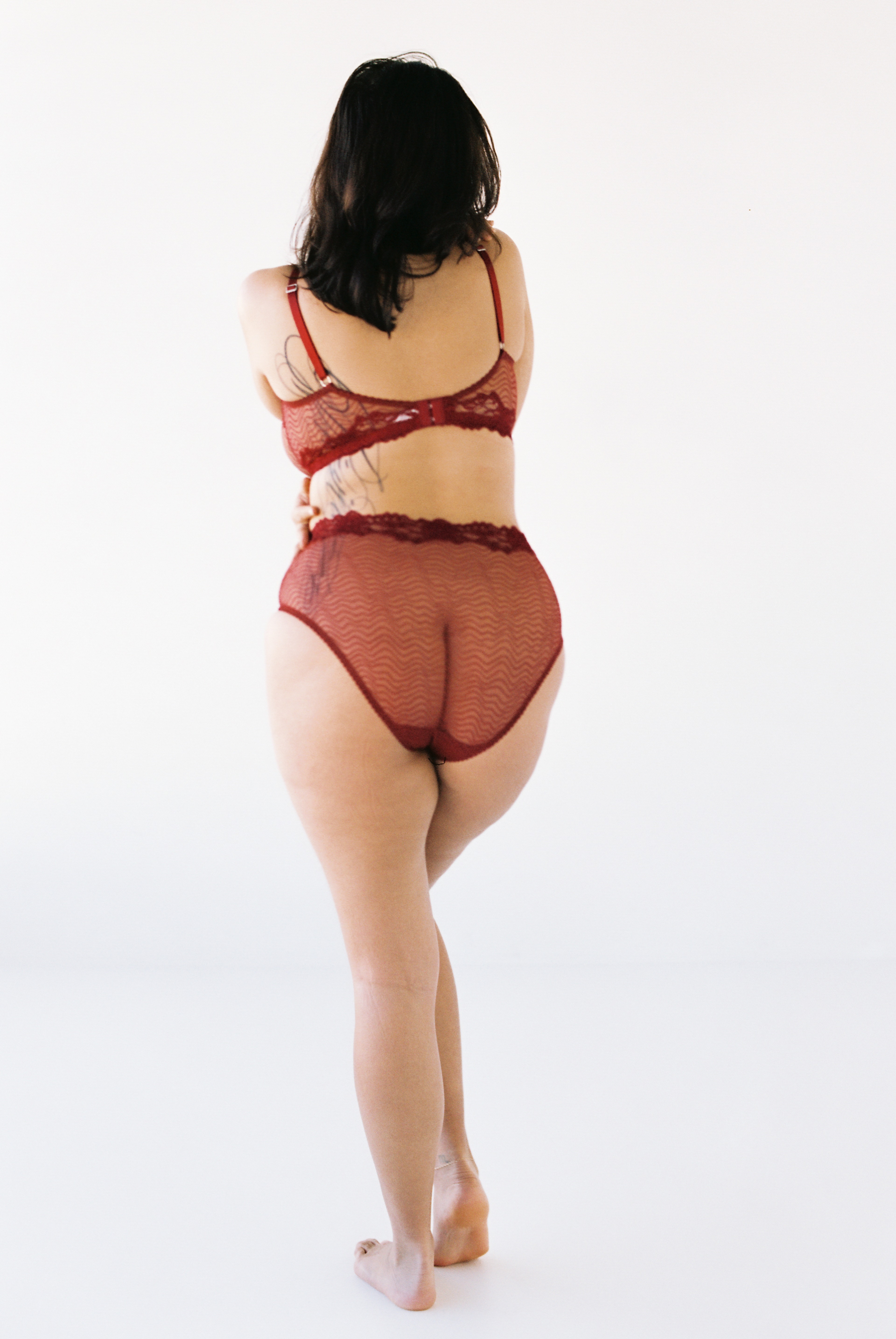 Bonnie High Waist Brief Ruby - 4