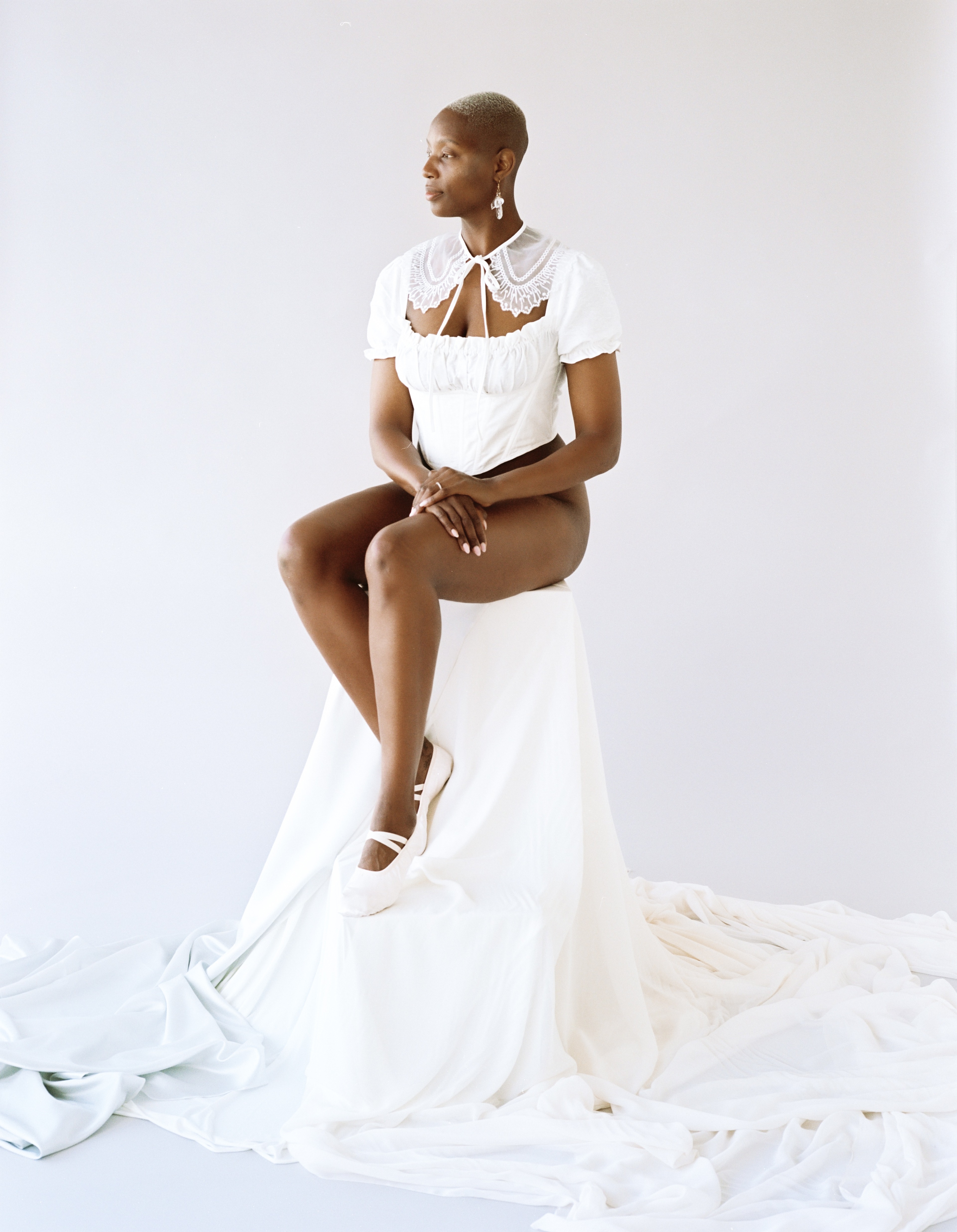 Venus Puff Sleeve Top Ivory - 4
