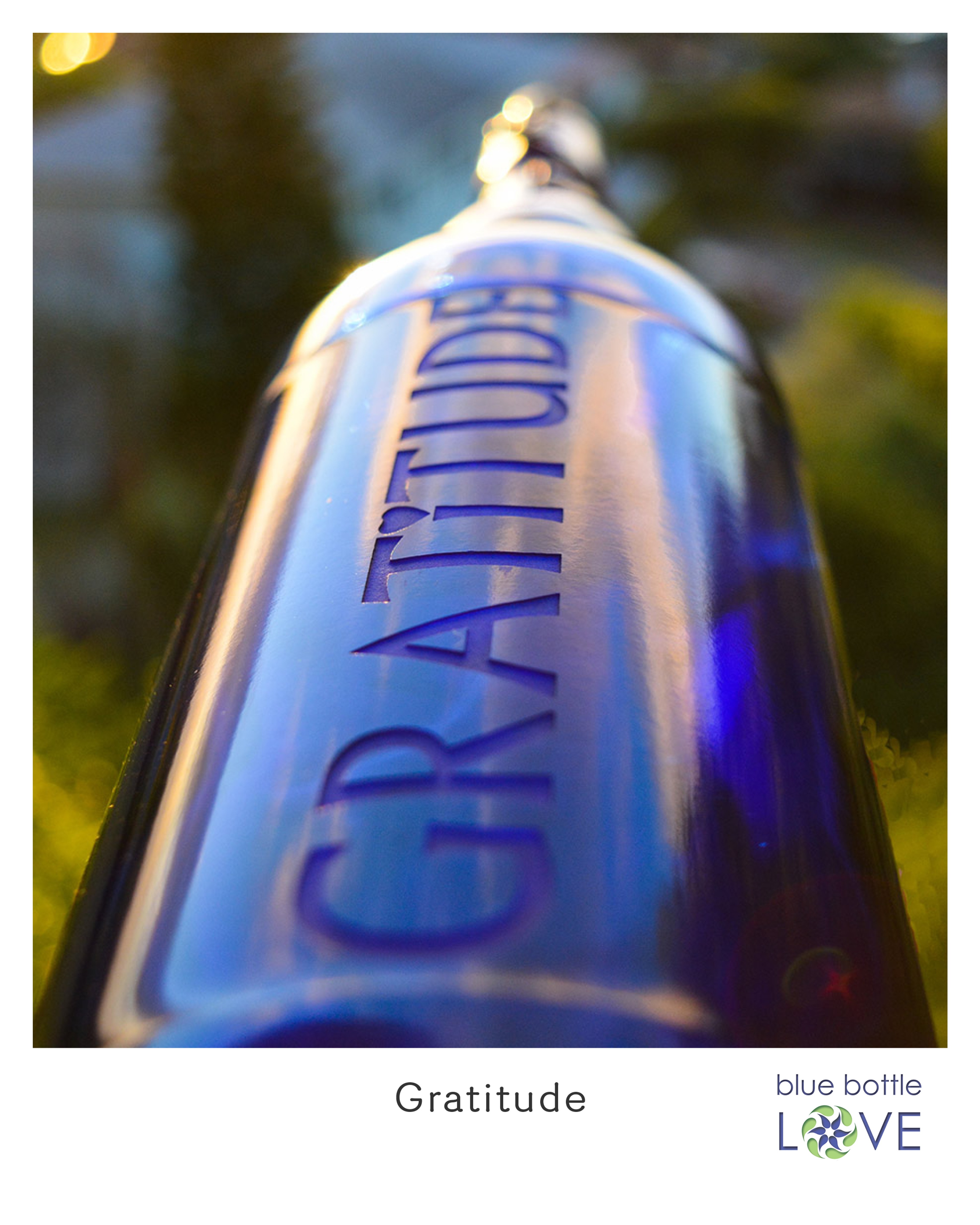 Blue Bottle Sandblasted 1L - 5