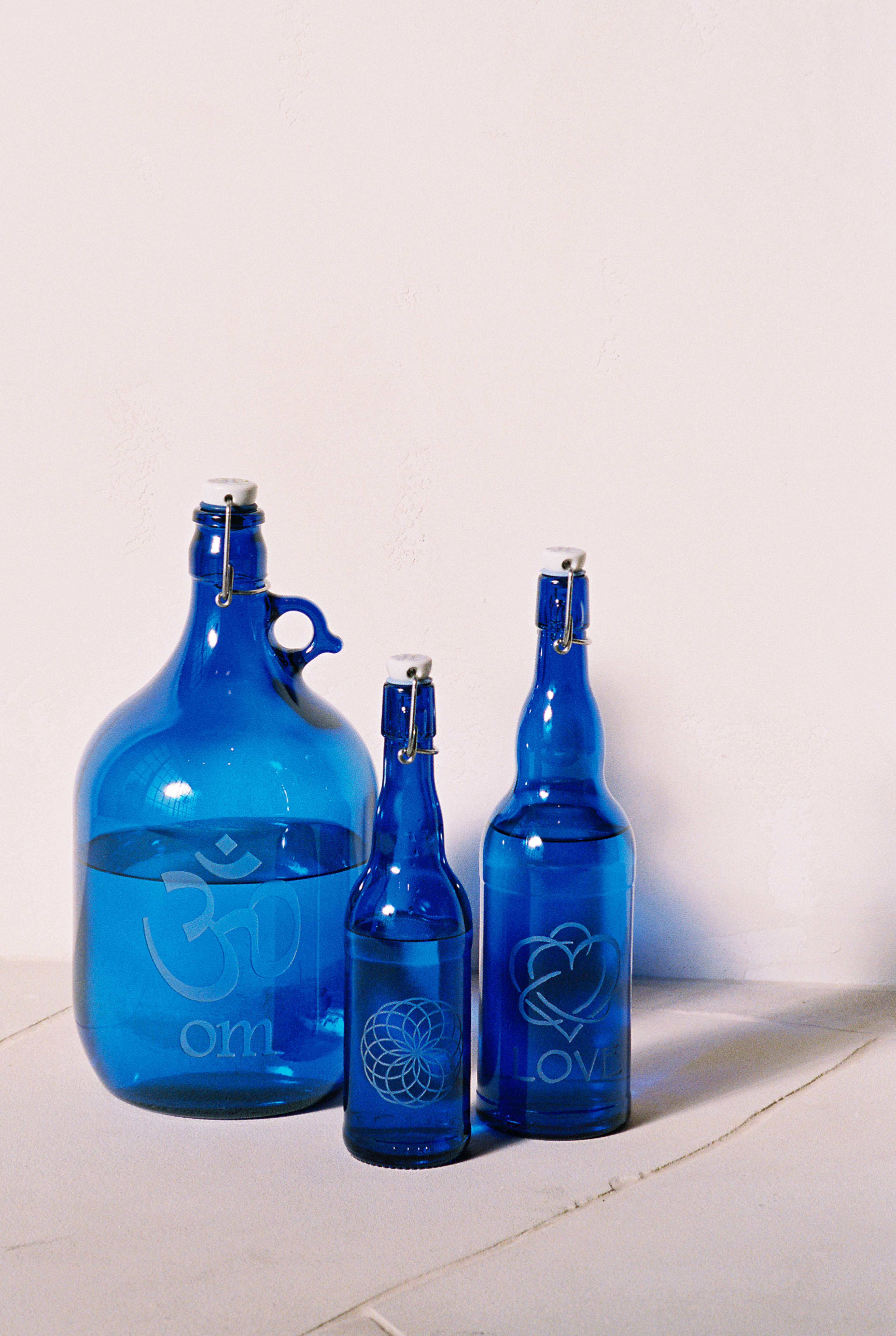 Blue Bottle Sandblasted 5L - 2
