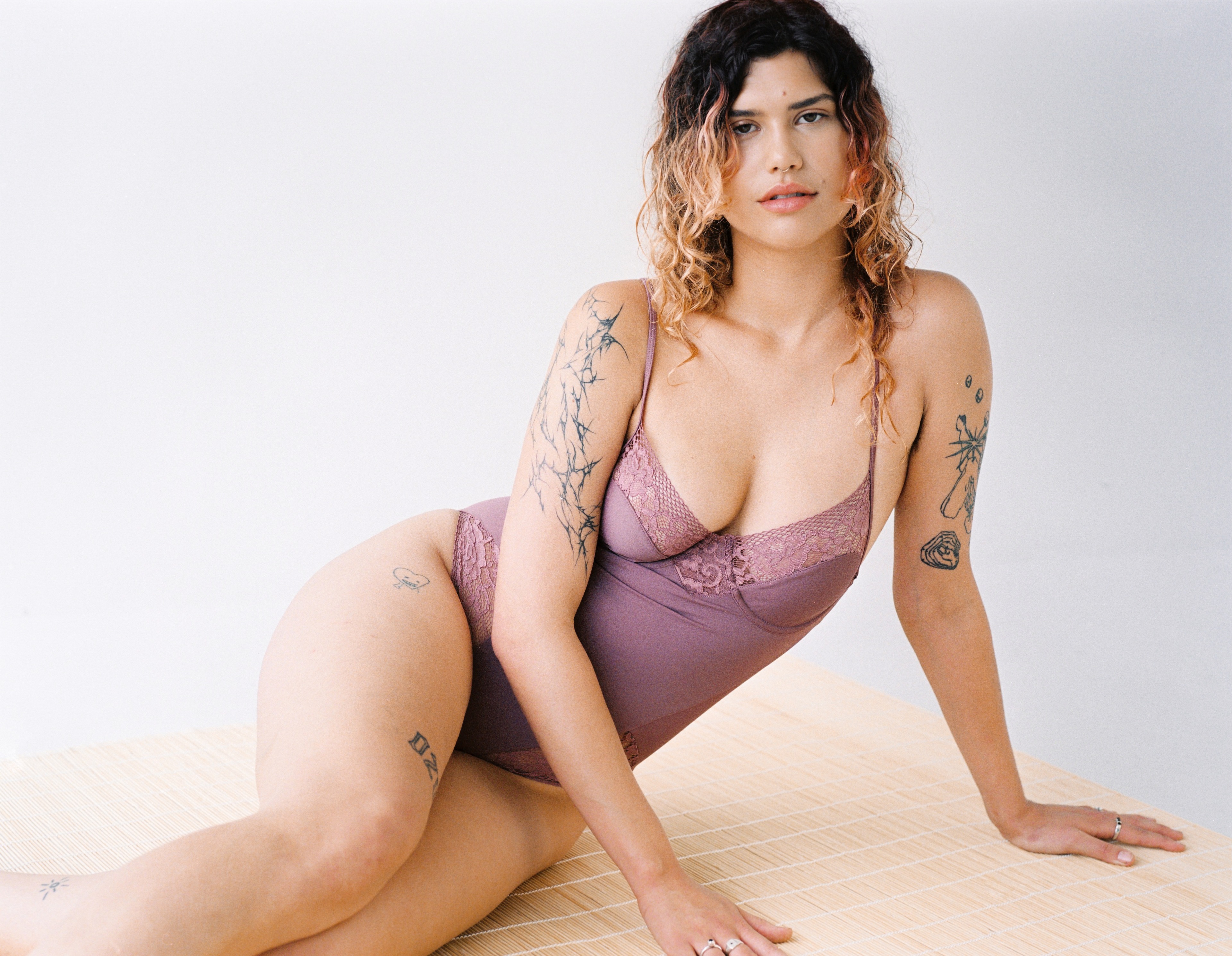 Odette Underwire Swimsuit Hollyhock - 1