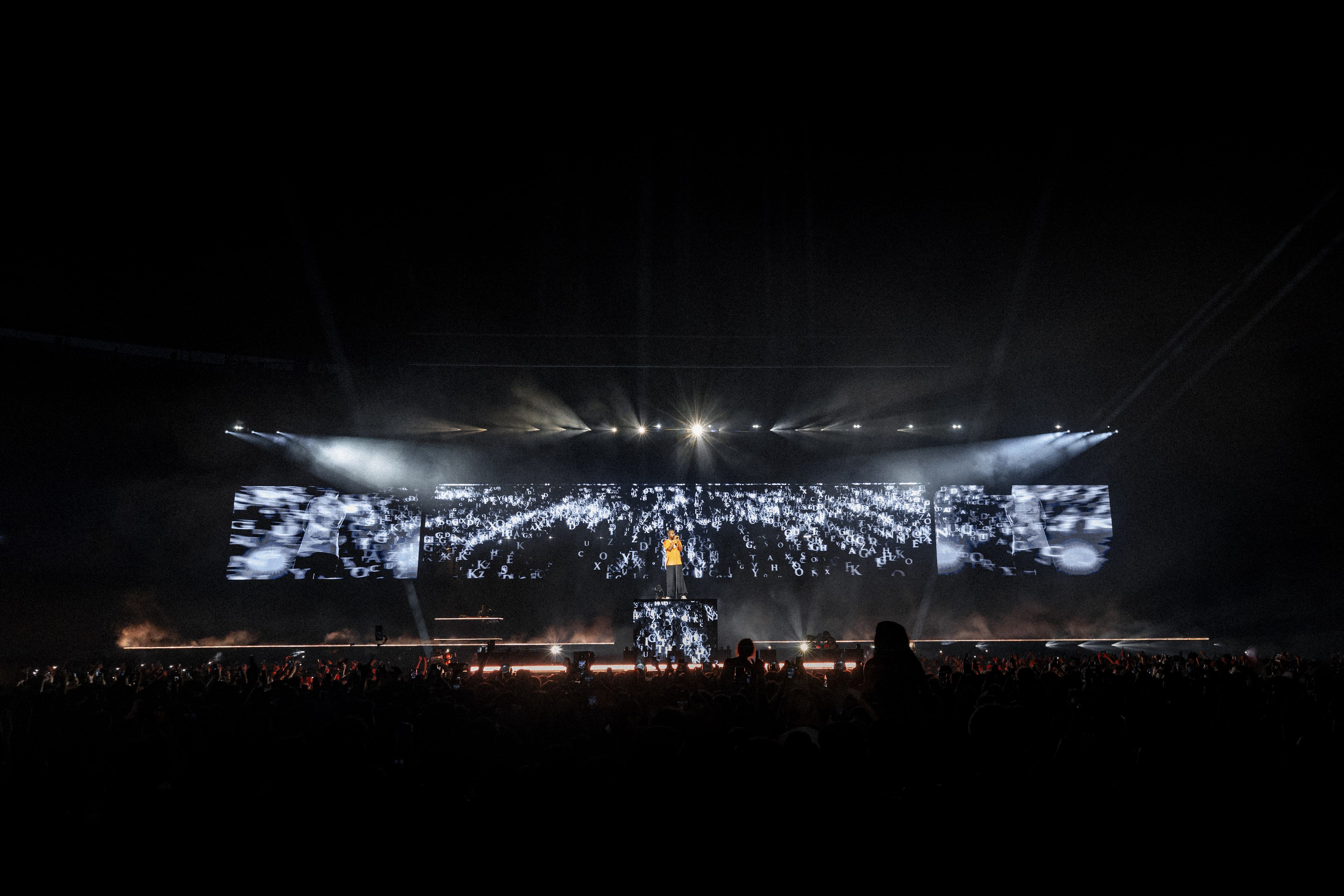 Ninho, Stade de France, 3 Mais 2025, Creative Direction, Stage Design, Light Design, Vidéo Design