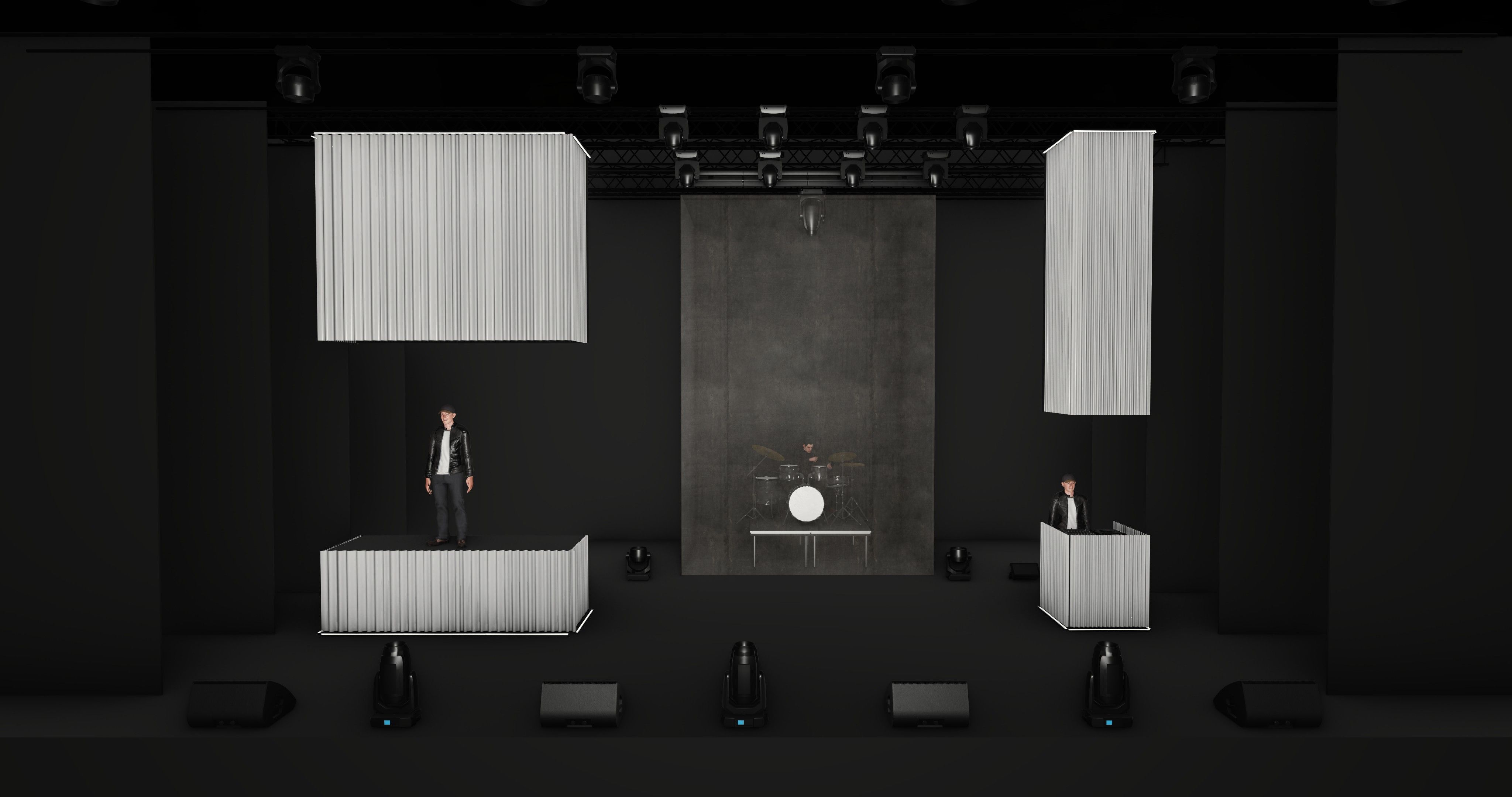 Yvnnis, DND Tour, Rap, Scénographie, Design Lumière, Tôle