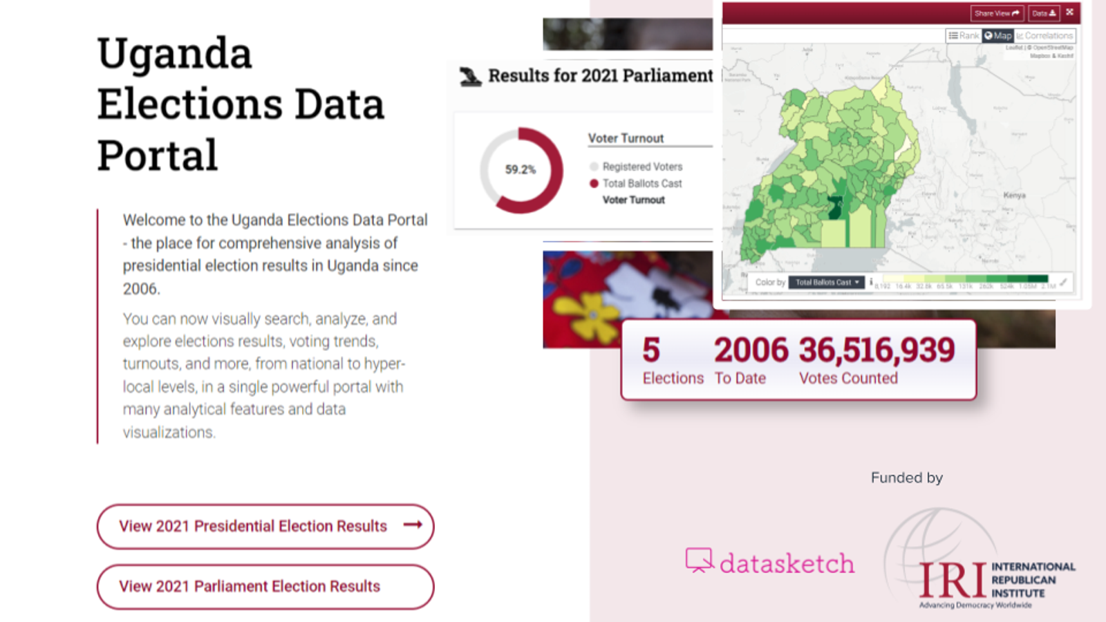 Portal de Datos Electorales en Uganda
