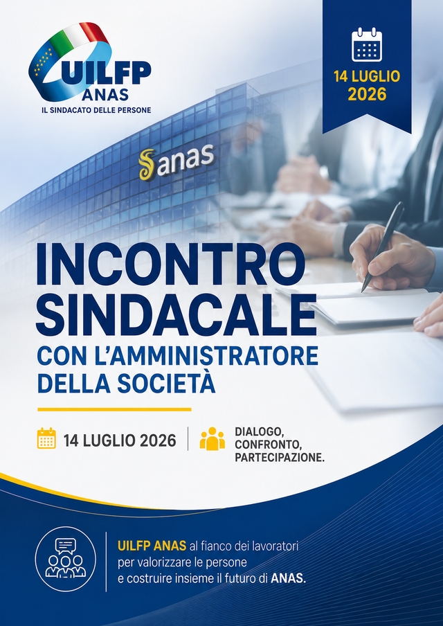 Comunicato alle lavoratrici e lavoratori di ANAS