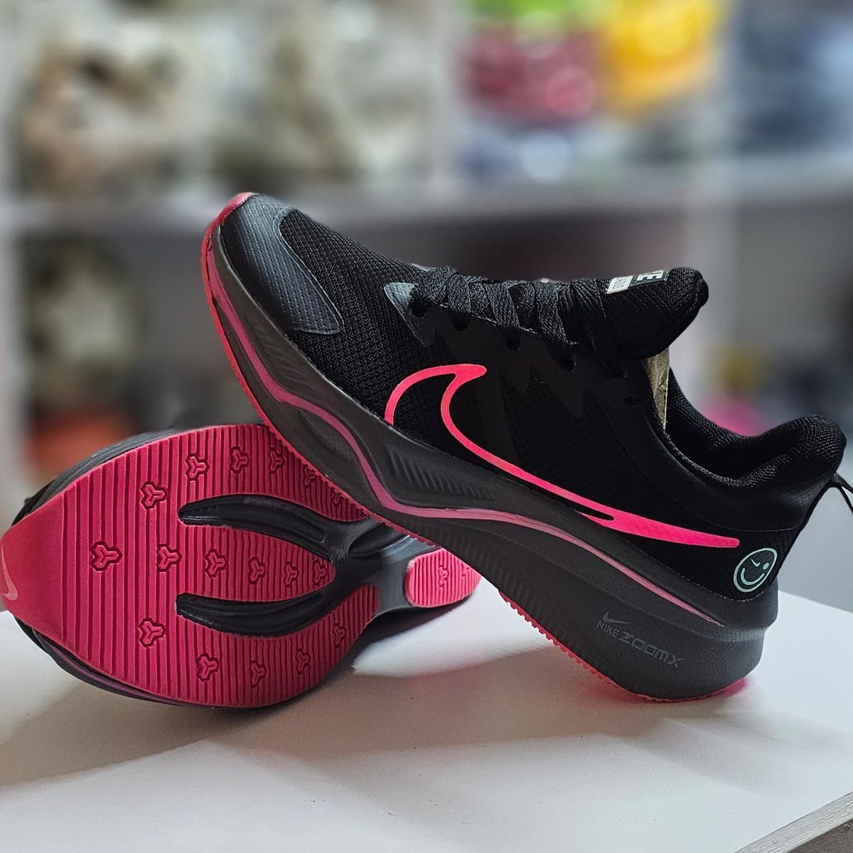 Nike Zoom X Smiley Black-Pink2 — view 1
