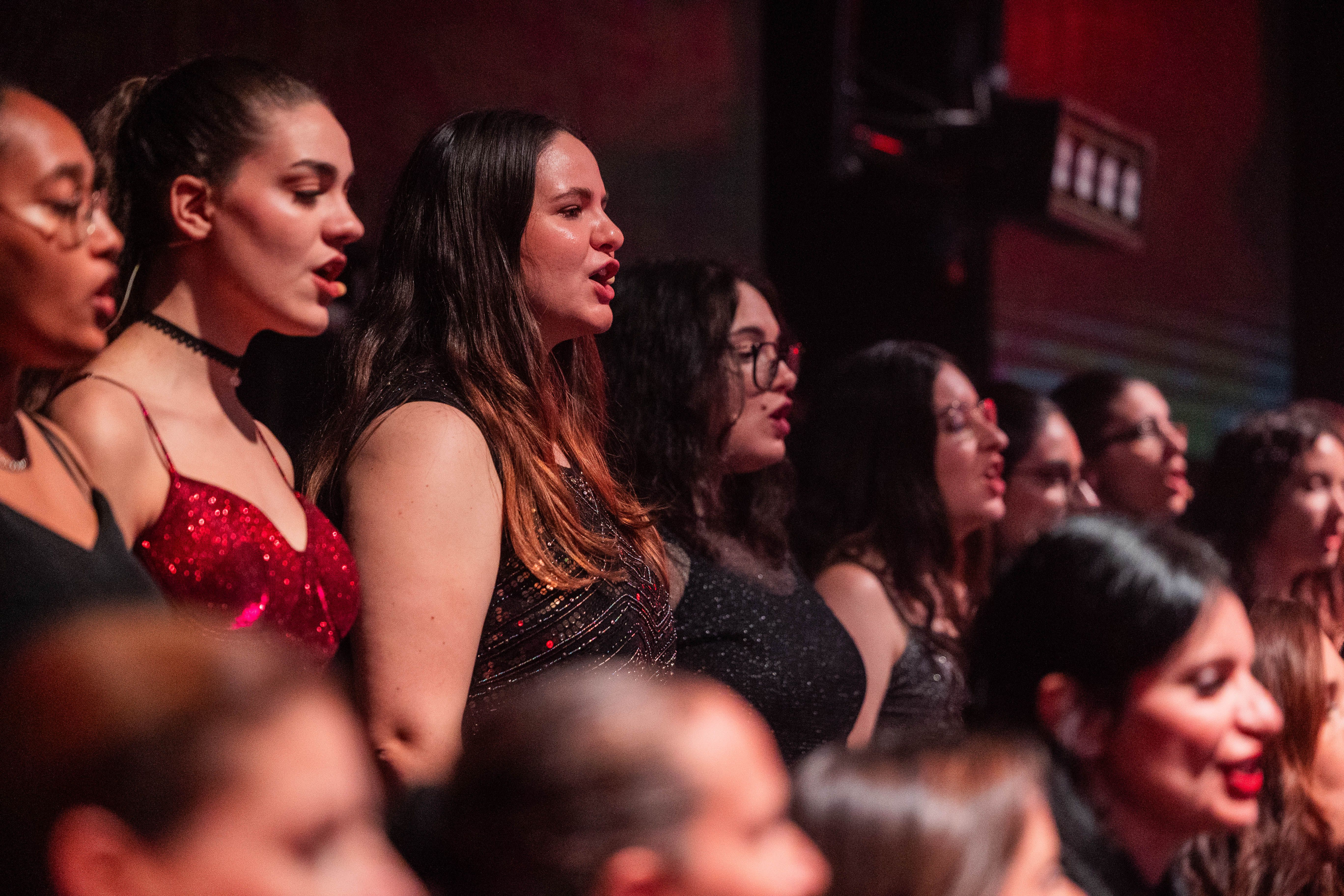 Choir dressed in rock attire