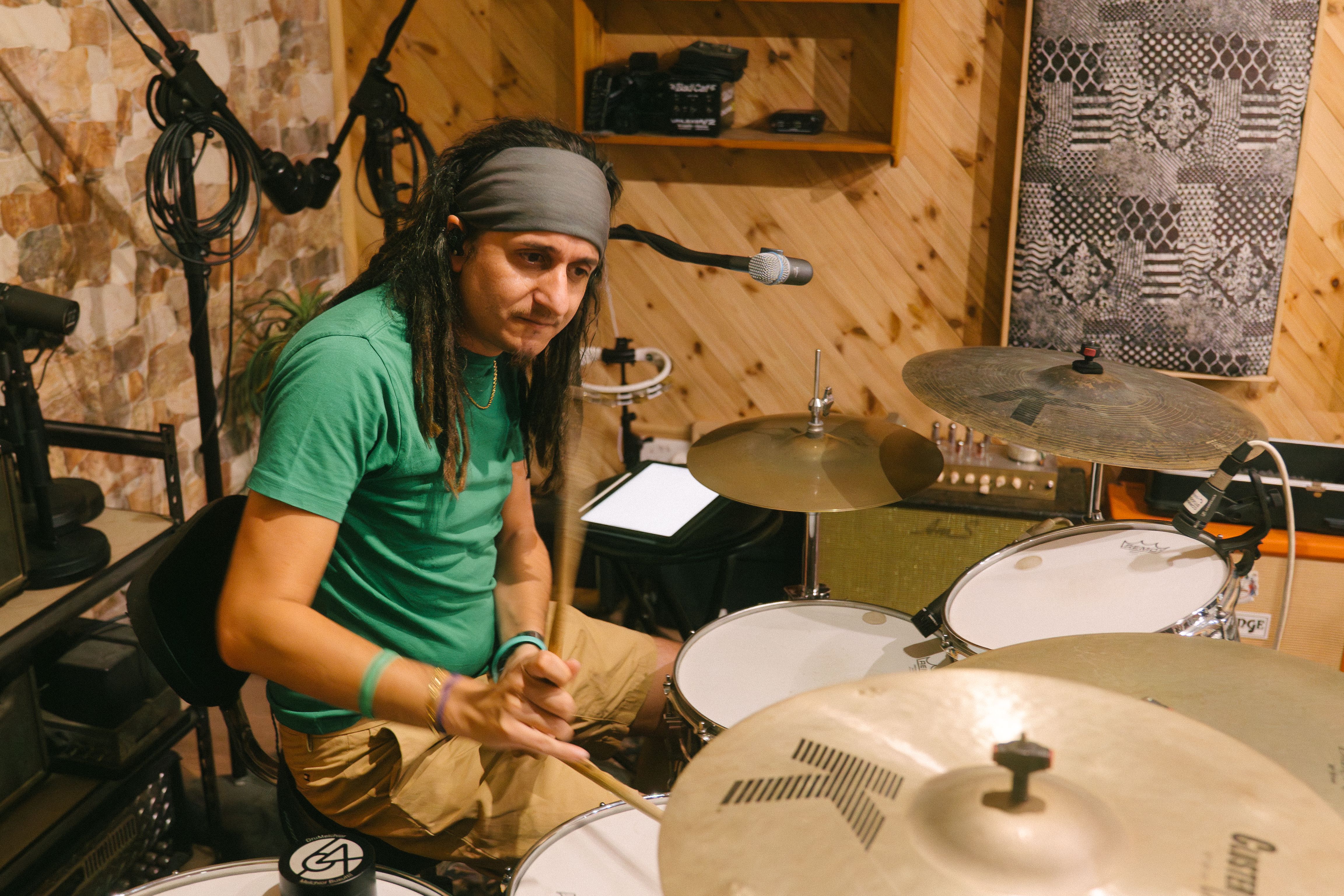 drummer in studio
