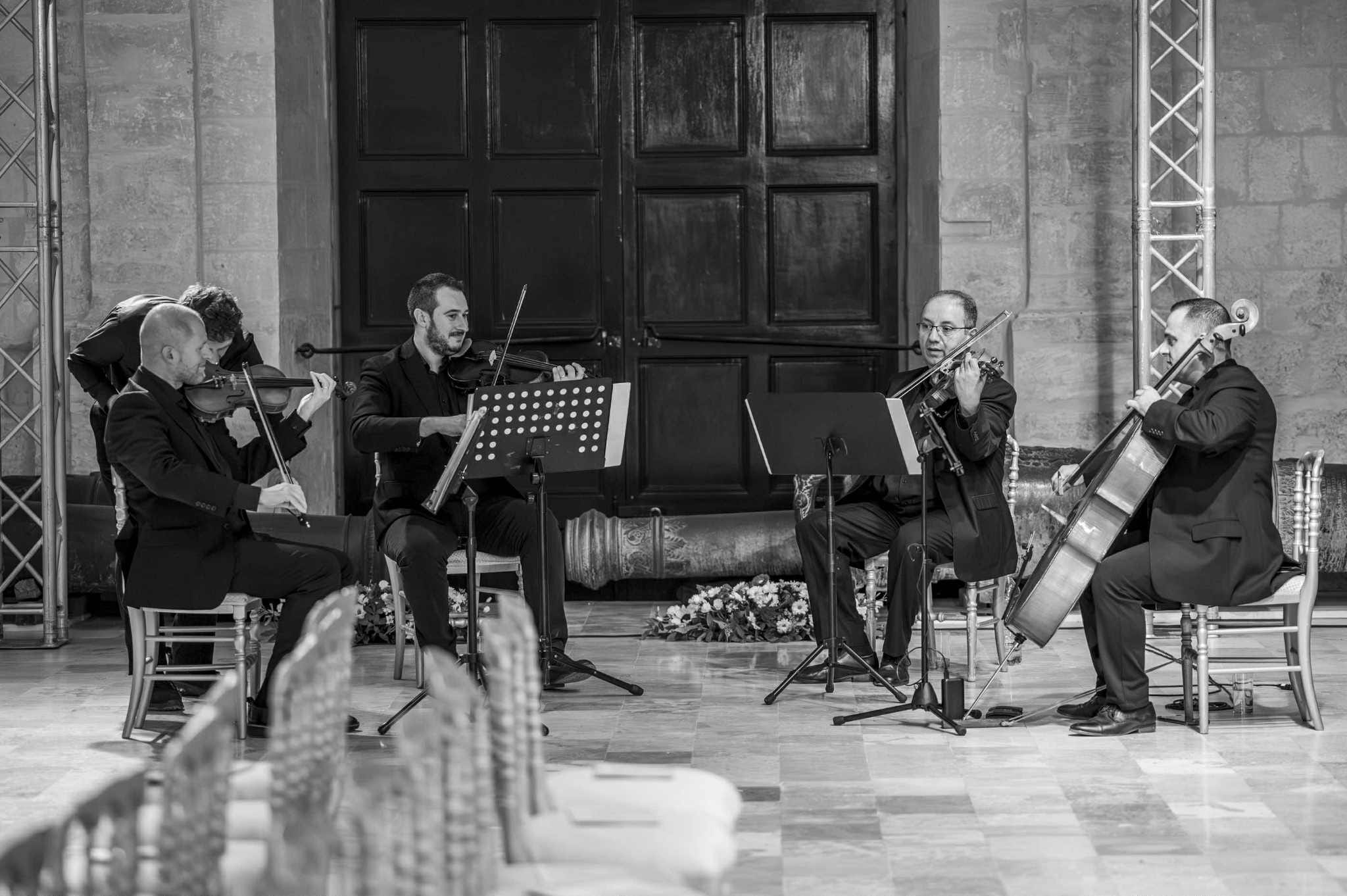 String Quartet in black and white