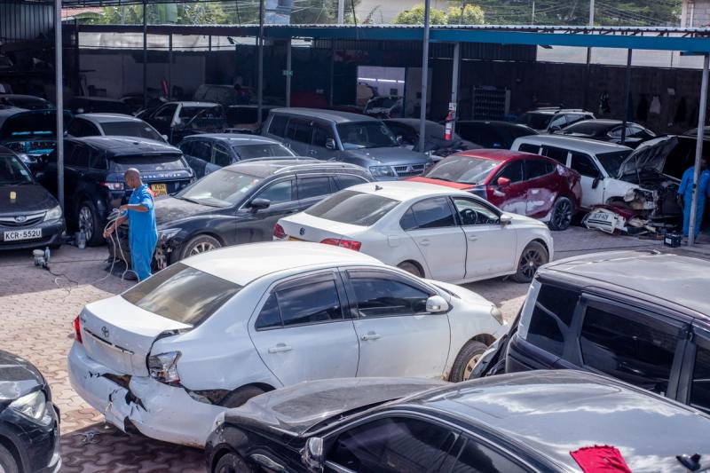 An image of vehicles in JB motors yard