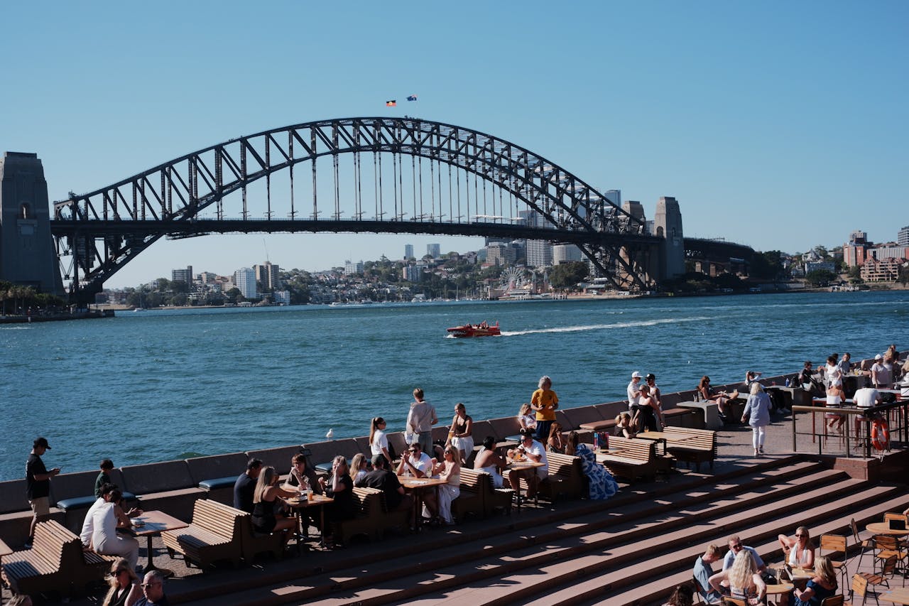 Sydney harbour and opera house restaurant