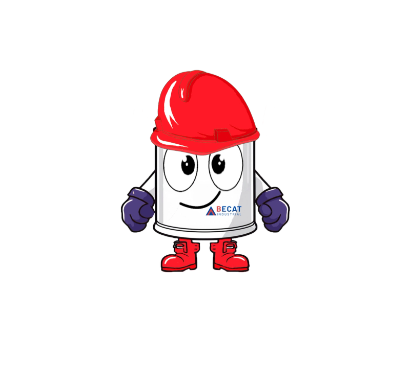 Becasín, la mascota de Becat Industrial, con el logo actualizado de la empresa
