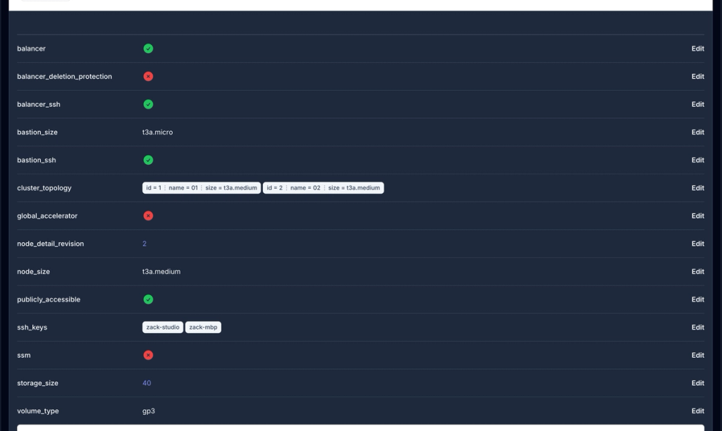 New AWS 0.9.3 Options