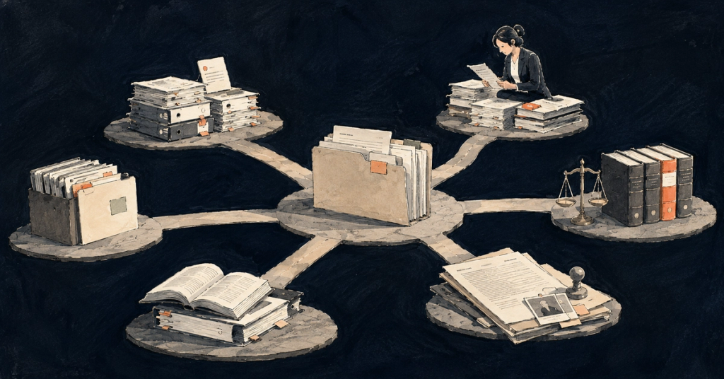 A practical explanation of MCP clients and servers, what the protocol connects, and why legal context, permissions and reviewed factual state still need to be designed.
