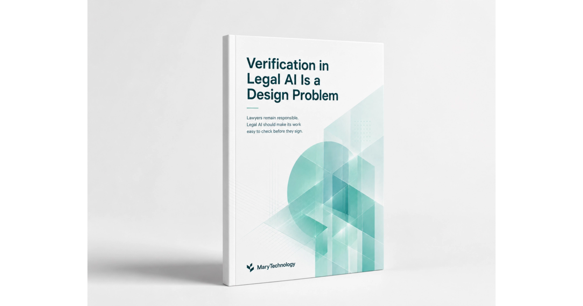 Verification in Legal AI Is a Design Problem