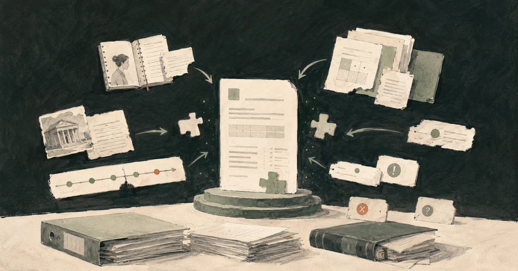A practical definition of the factual record in litigation, how it differs from documents and chronologies, and what it should preserve as a matter changes.