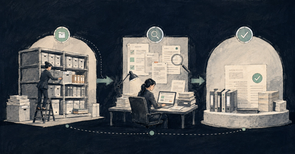A practical map of the roles played by document management, eDiscovery, factual-record systems and drafting tools across a litigation matter.