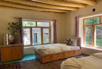 Guest room in a renovated village homestay