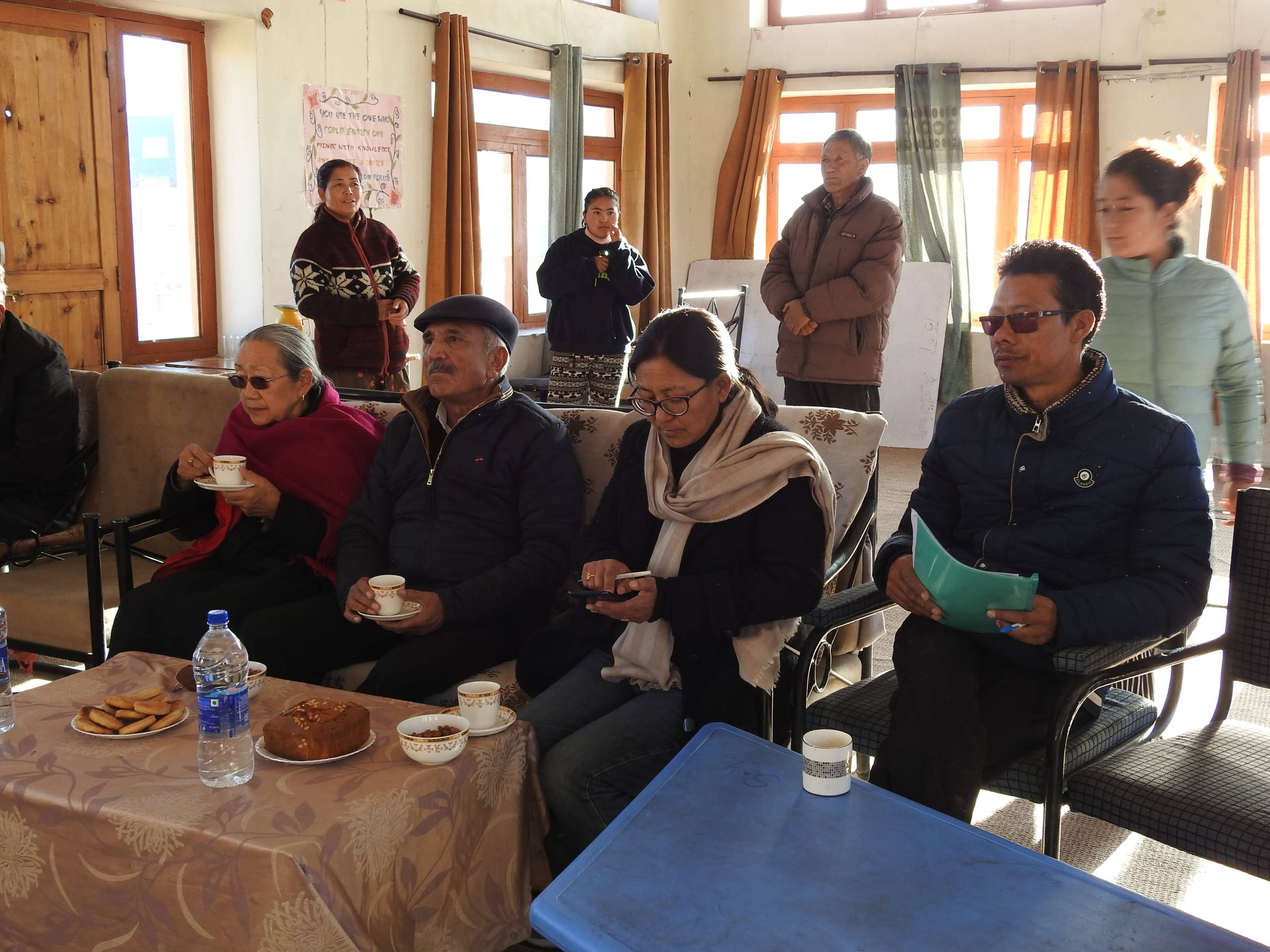 Project follow-up meeting, LEHO office, Leh.