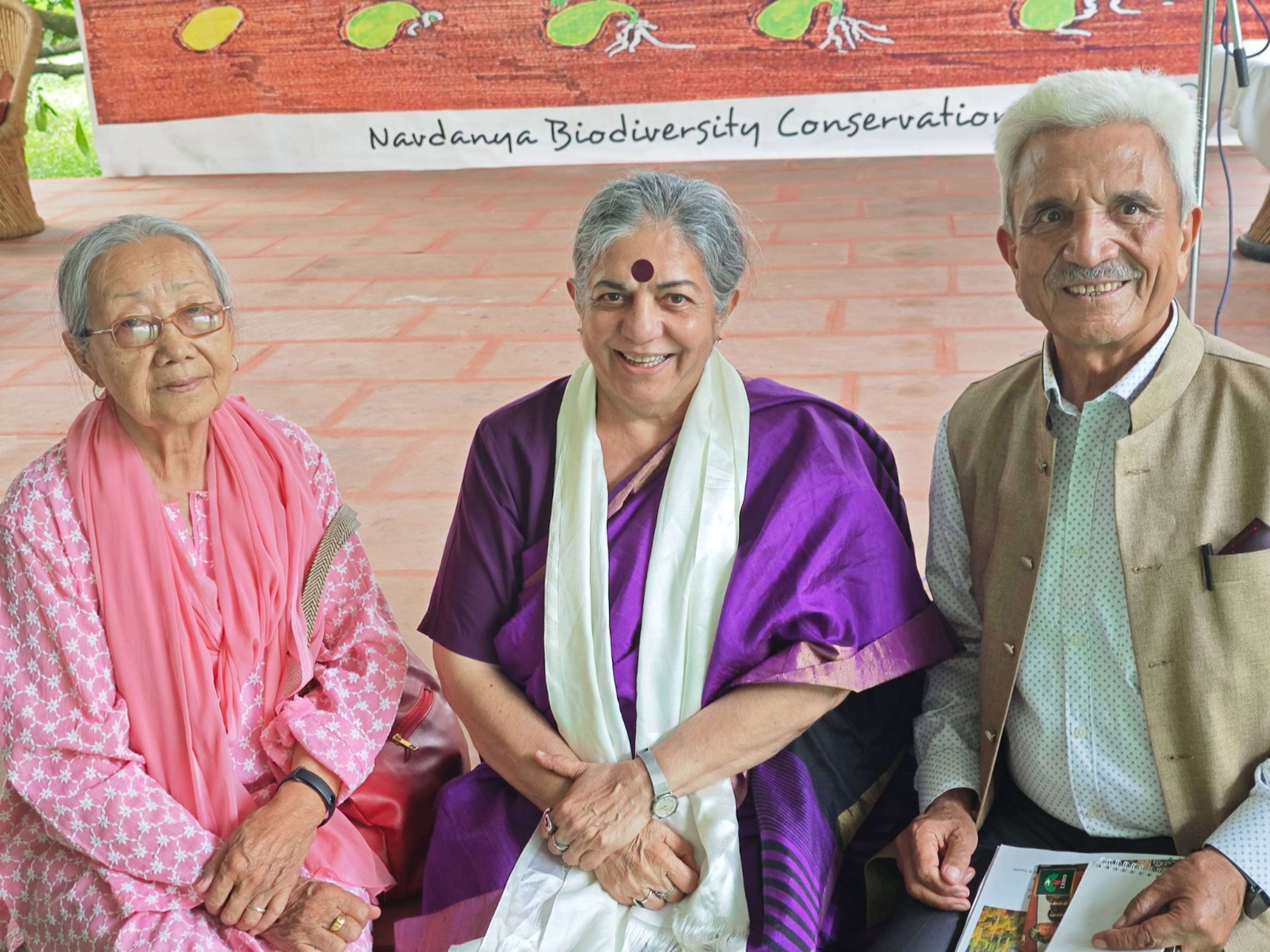 Good company and shared purpose at Navdanya Biodiversity Conservation, celebrating the seeds, soil and people who protect our food heritage.