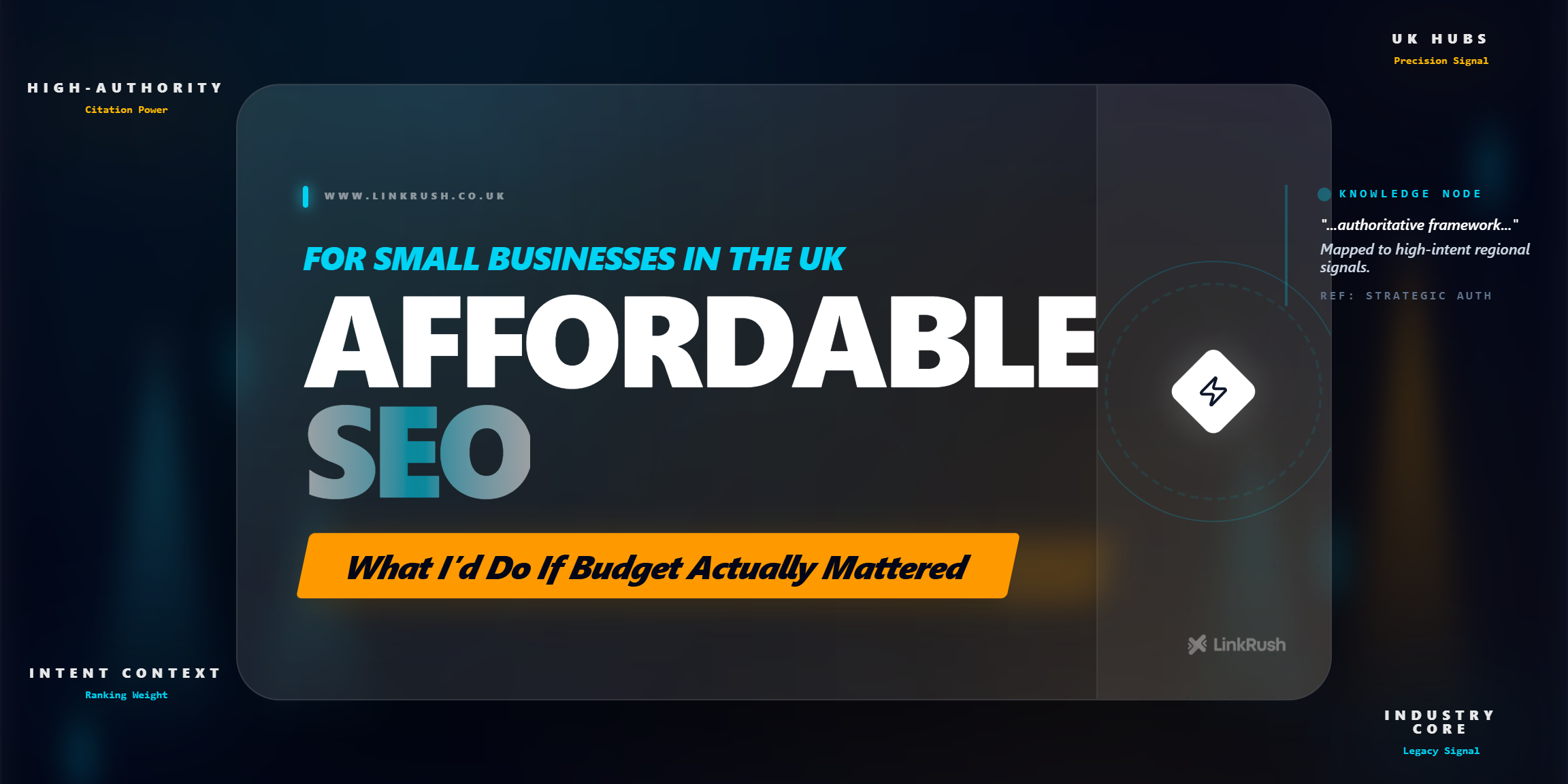 Visual representation of affordable SEO strategy for UK small businesses focused on precision, relevance, and revenue-driven search growth