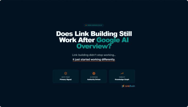 Does Link Building Still Work After Google AI Overview? Honest 2026 Answer Does Link Building Still Work After Google AI Overview? Honest 2026 Answer