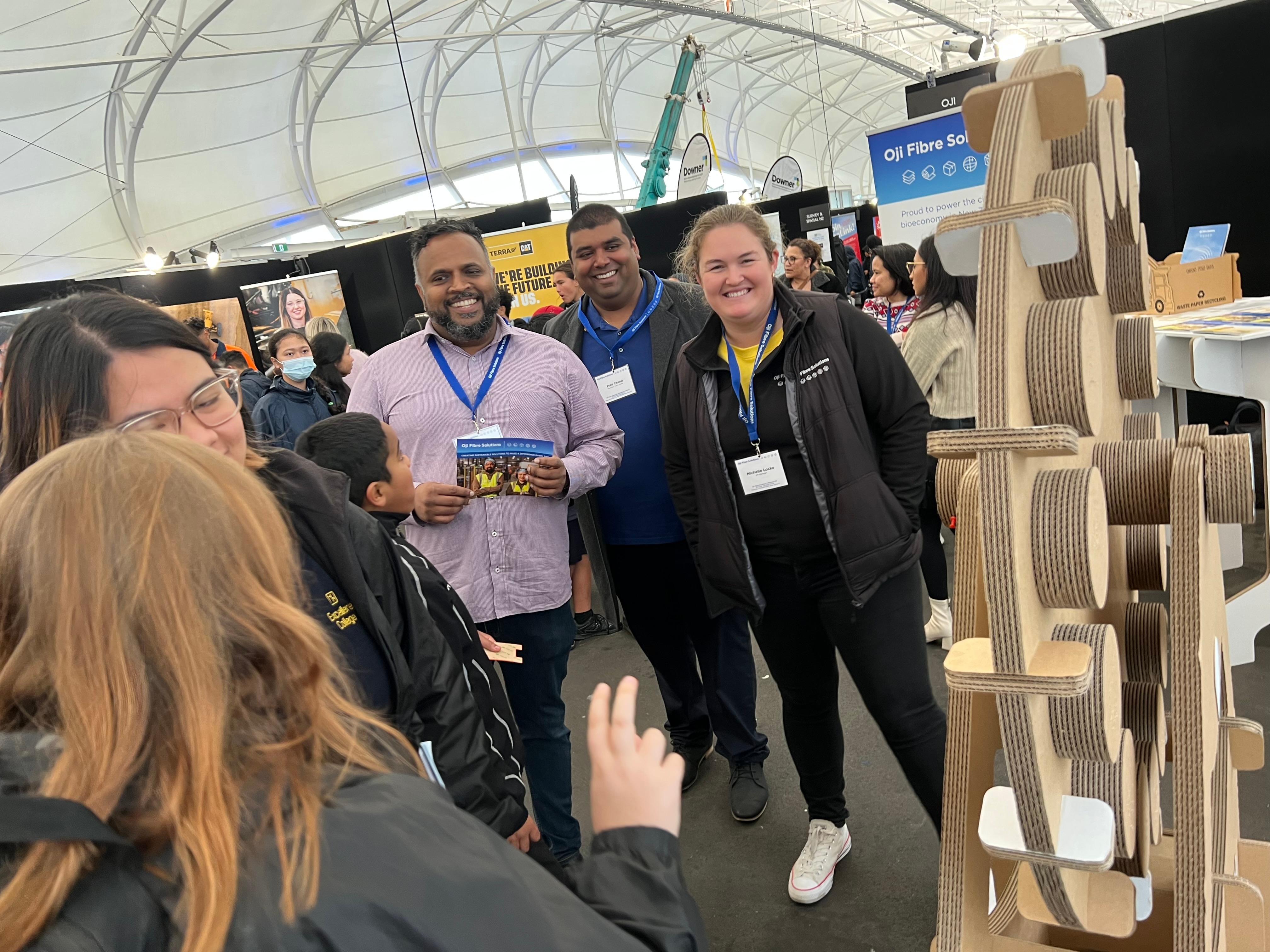 OjiFS's people at the tradeshow