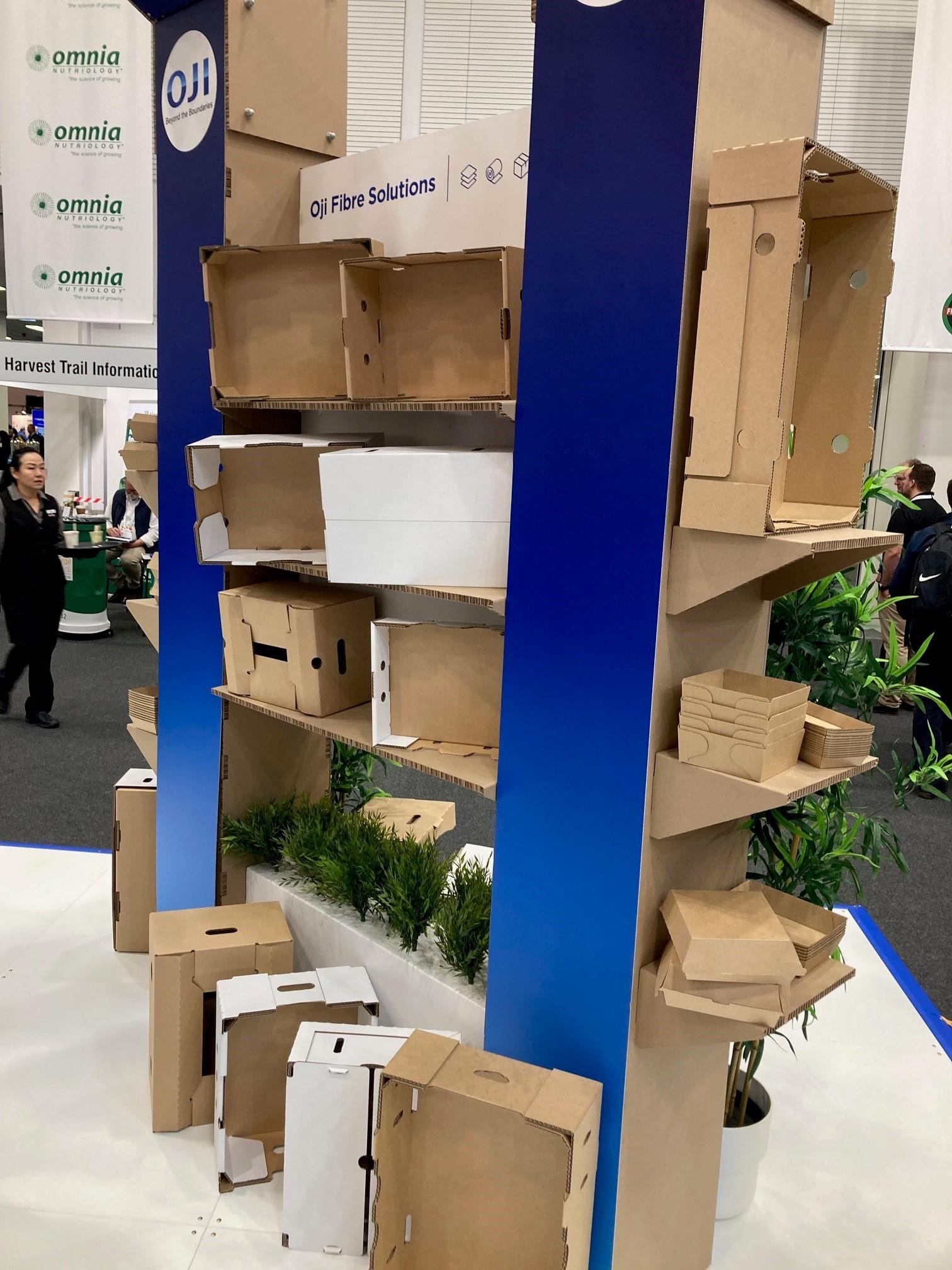 Close-up of OjiFS sustainable packaging materials