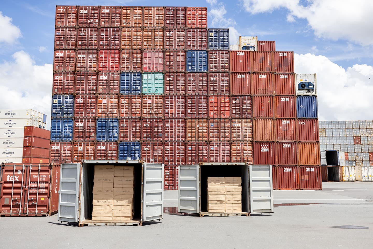 OjiFS shipping containers