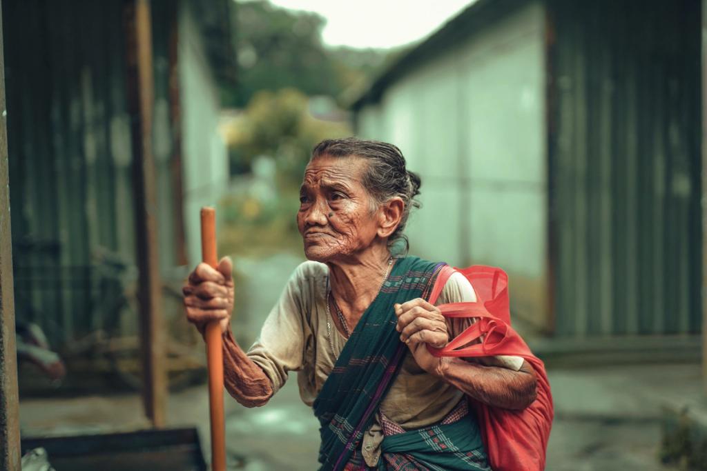 women WALKING IN STREET IN BANGLADESH