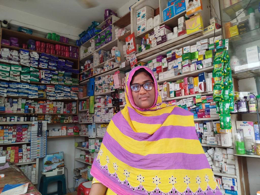 man in pharmacy