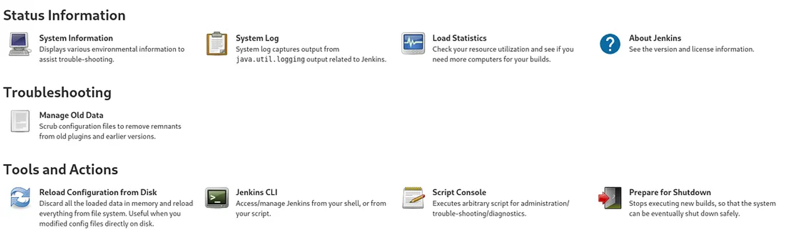 Navigate to script console to open the Groovy console.