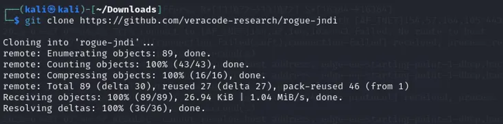 Downloading rogue JNDI for the LDAP authentication.